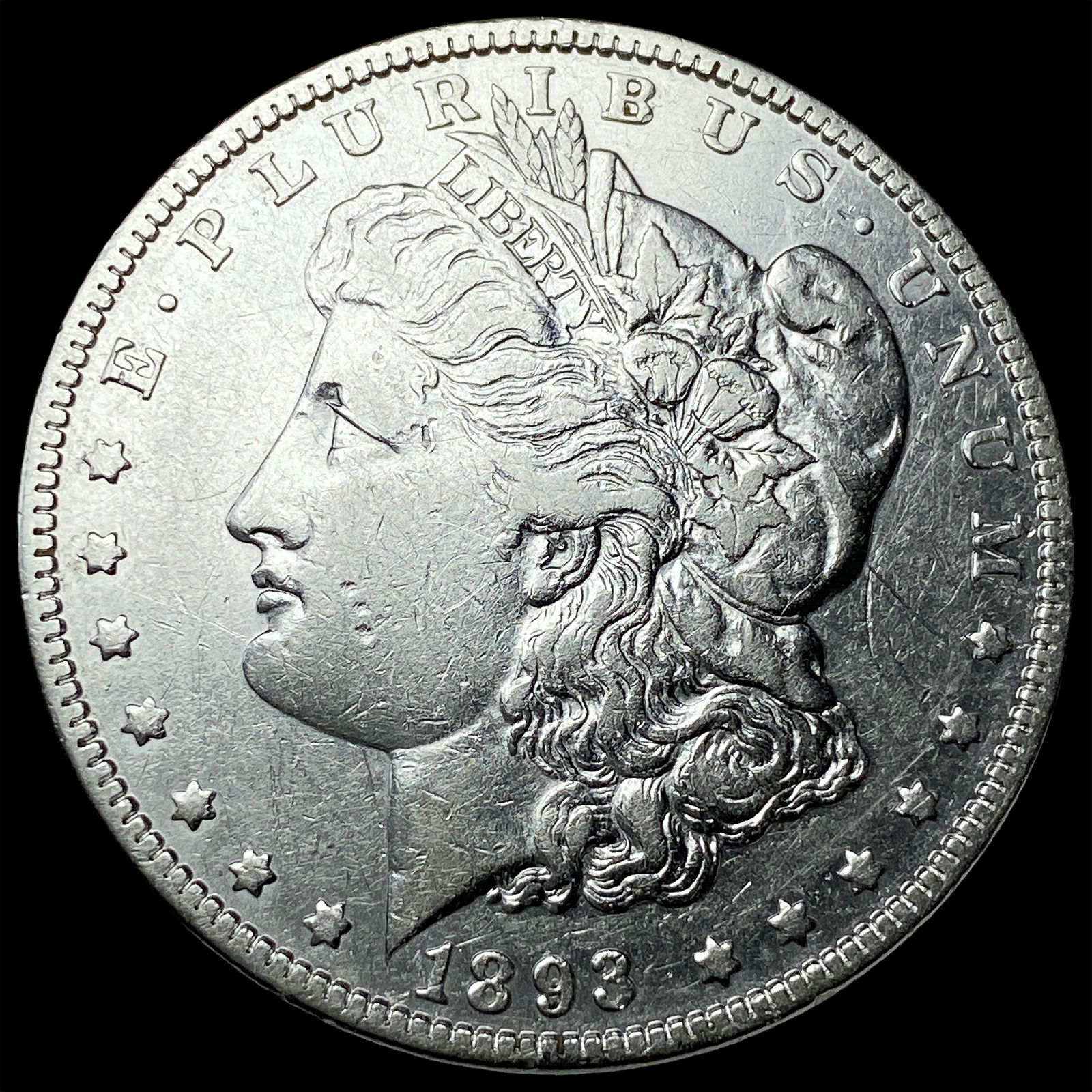 1893-S Silver Morgan Dollar LIGHTLY CIRCULATED: 1893-S Silver Morgan Dollar LIGHTLY CIRCULATED