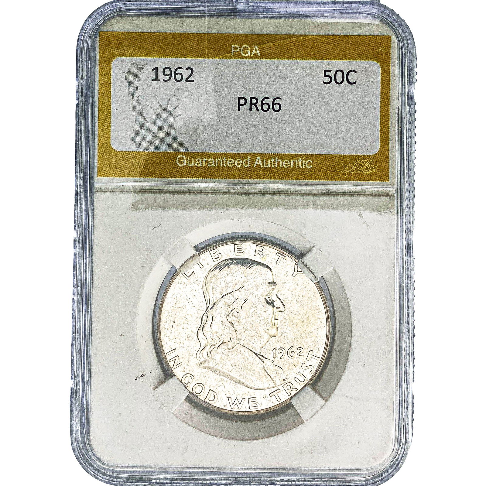 1962 Franklin Half Dollar PGA PR66: 1962 Franklin Half Dollar PGA PR66