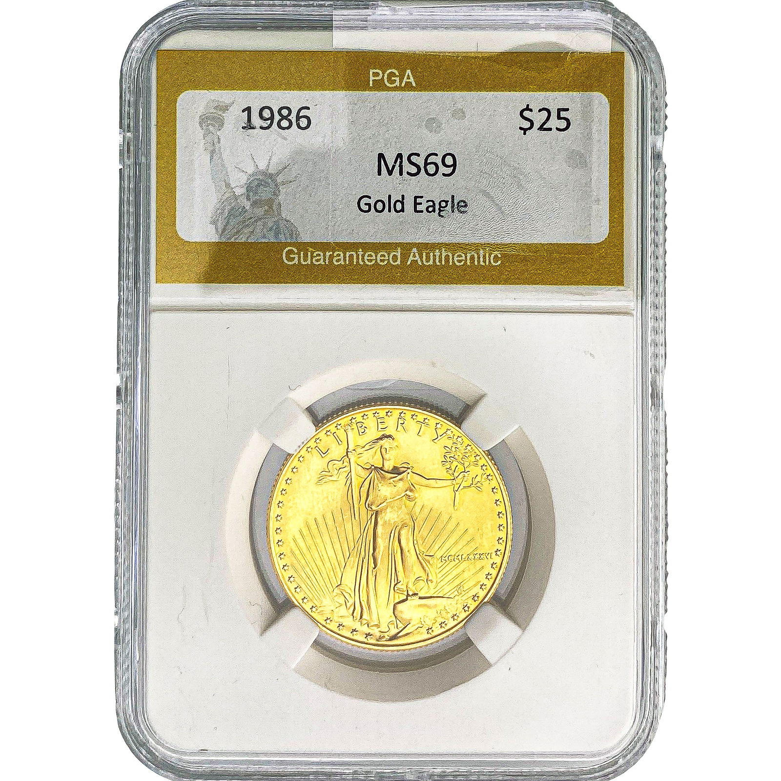 1986 1/2oz $25 Gold Eagle PGA MS69: 1986 1/2oz $25 Gold Eagle PGA MS69