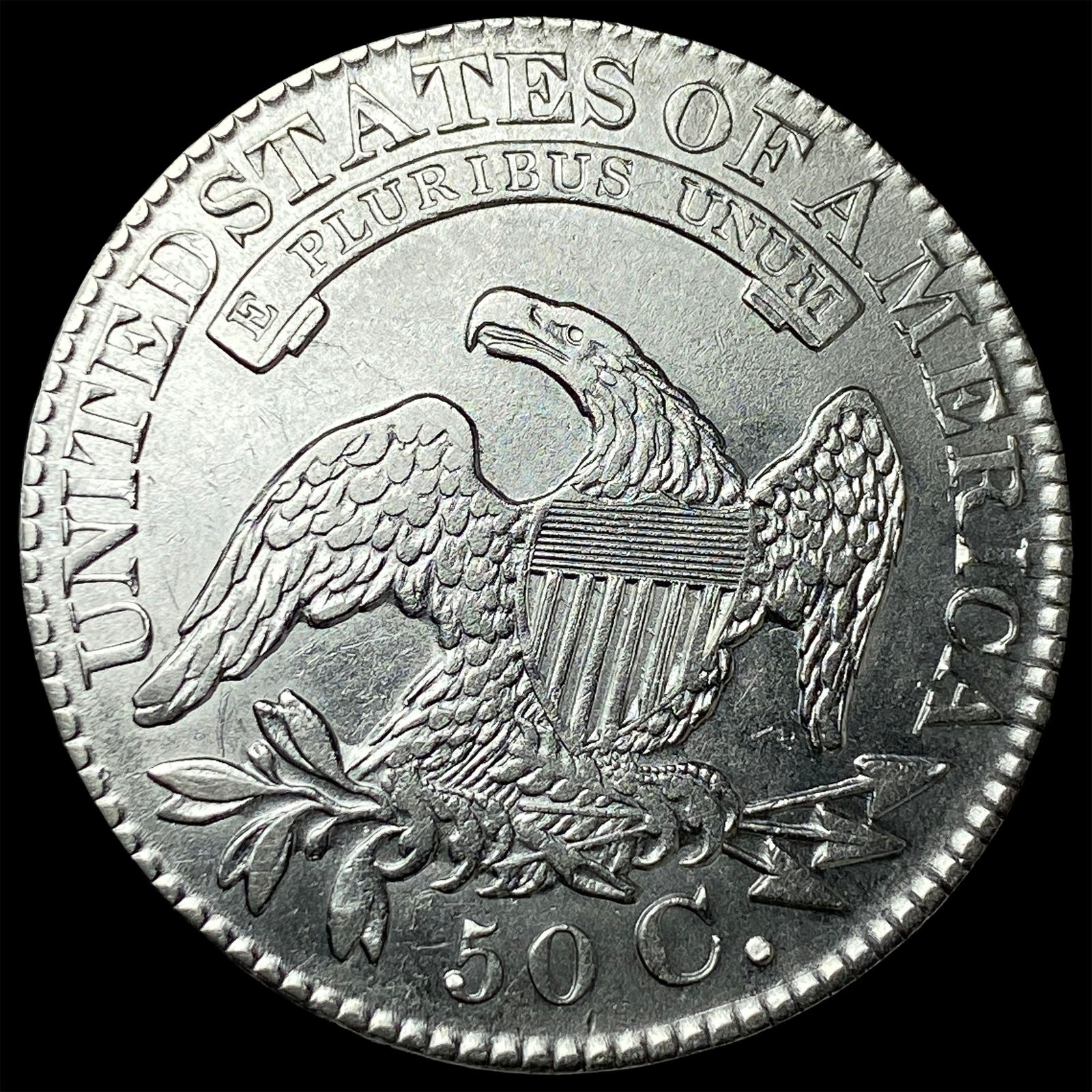 1829 Capped Bust Half Dollar CLOSELY UNCIRCULATED - 2