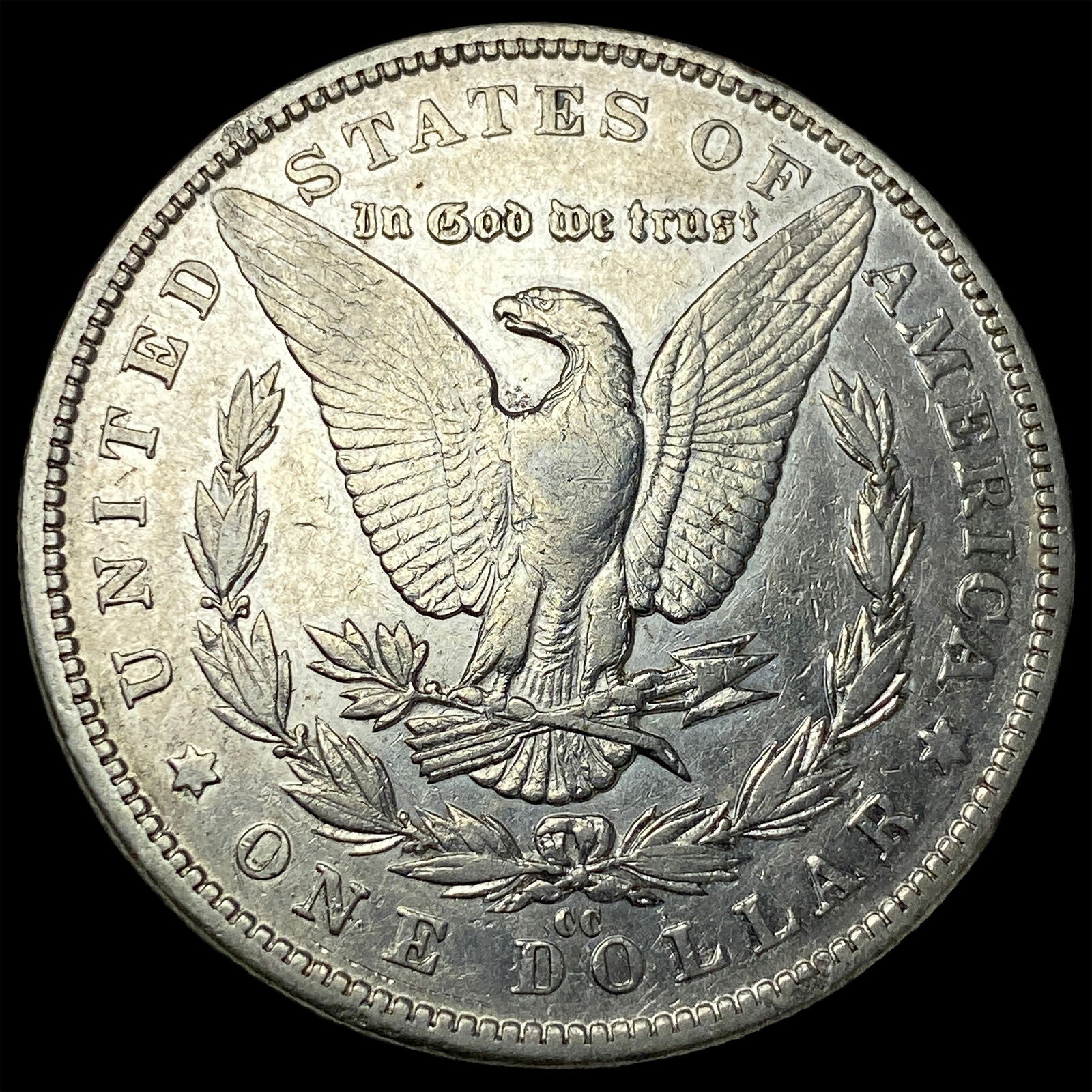 1890-CC Silver Morgan Dollar ABOUT UNCIRCULATED - 2