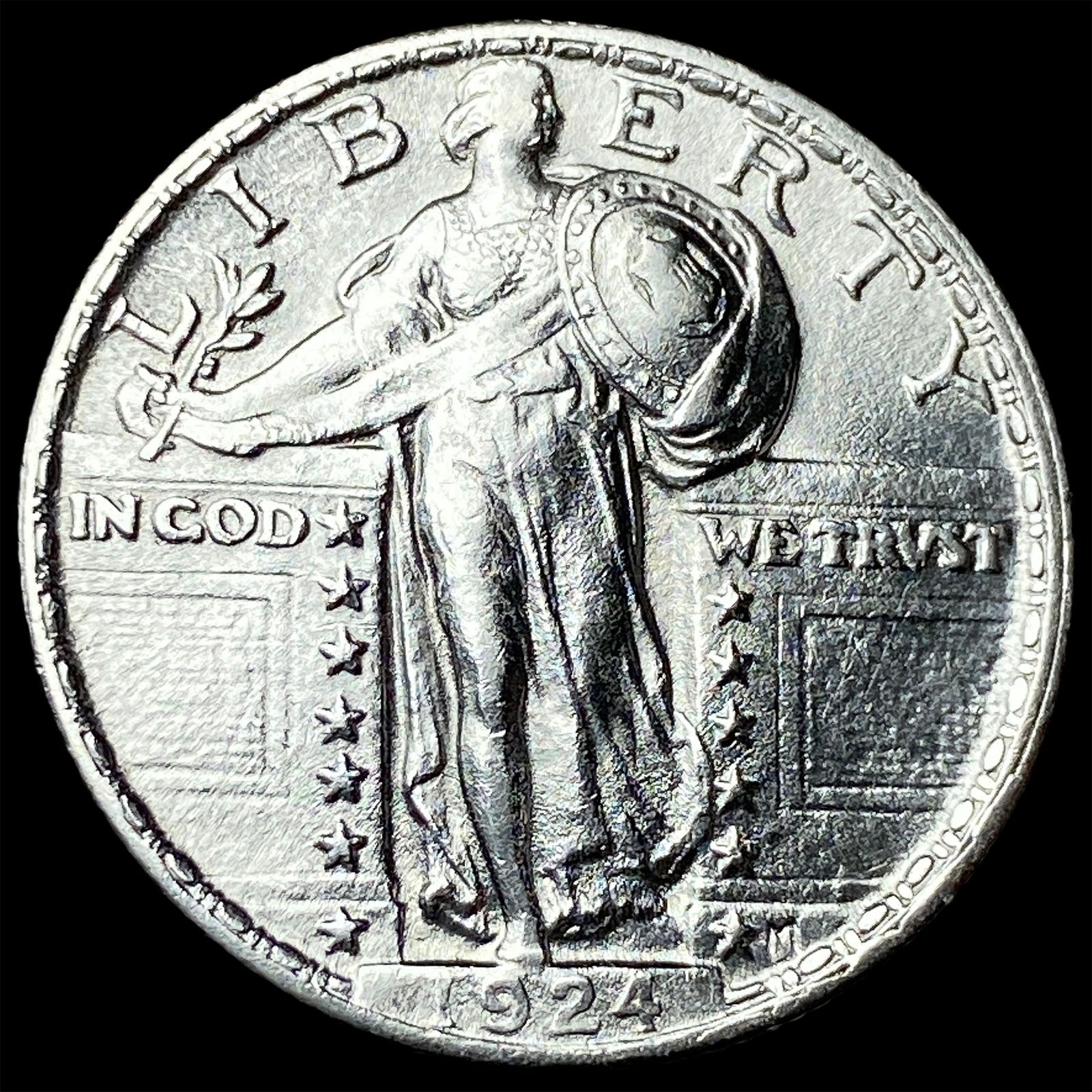 1924 Standing Liberty Silver Quarter UNCIRCULATED: 1924 Standing Liberty Silver Quarter UNCIRCULATED