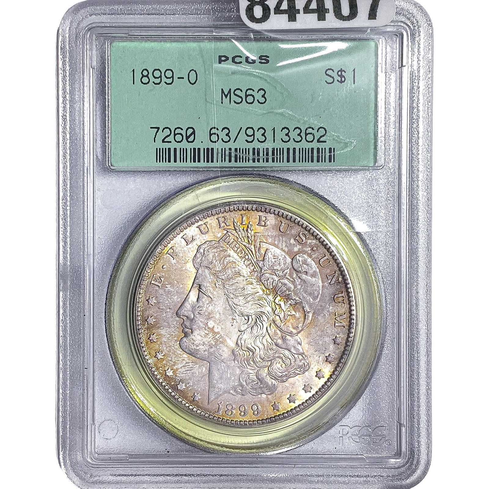 1899-O Morgan Silver Dollar PCGS MS63: 1899-O Morgan Silver Dollar PCGS MS63