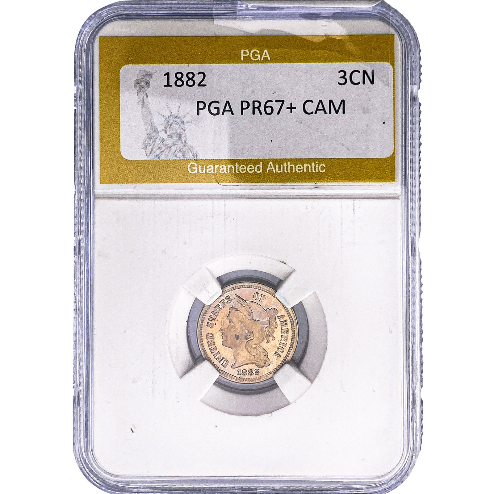 1882 Nickel Three Cent PGA PR67+ CAM (1 of 2)