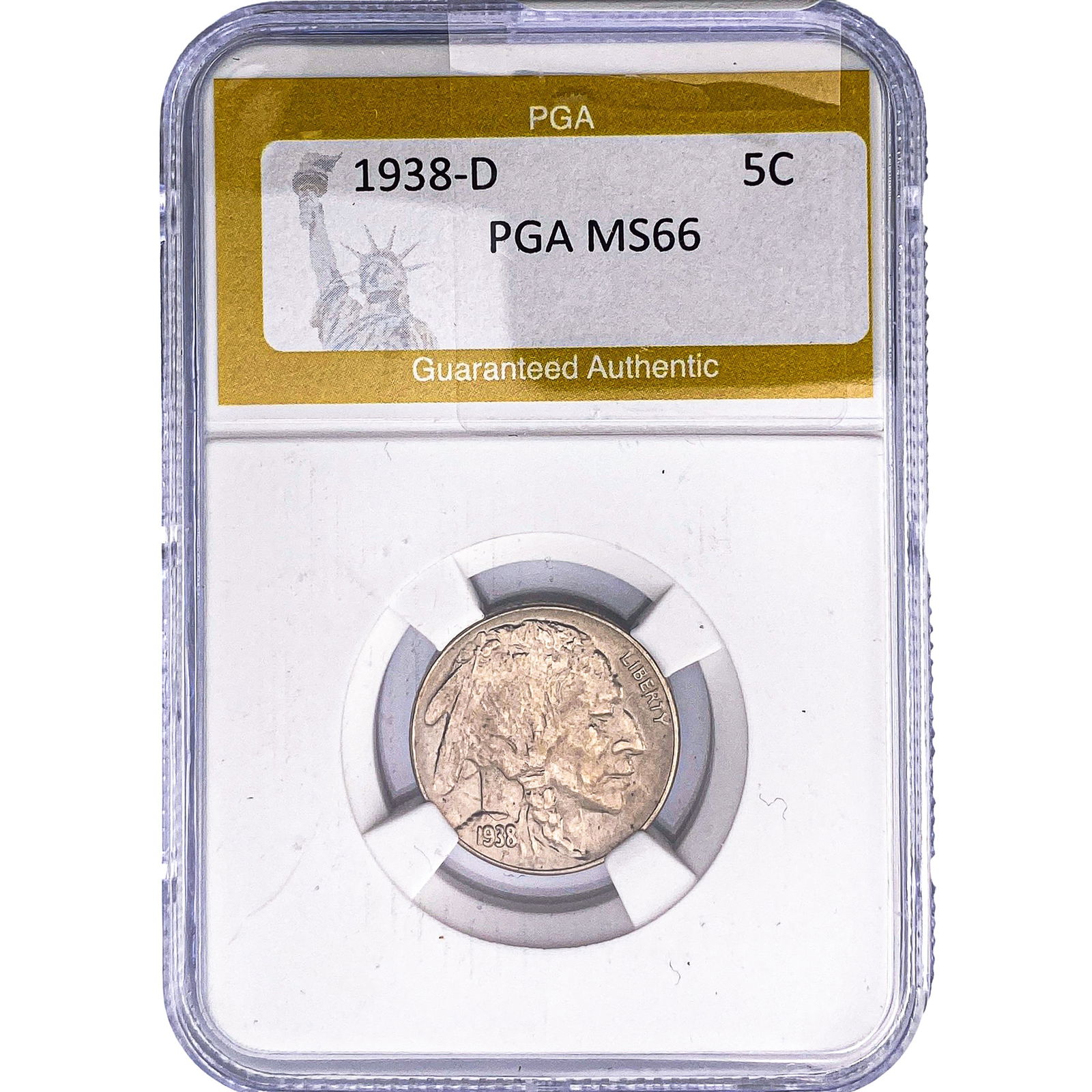 1938-D Buffalo Nickel PGA MS66 (1 of 2)