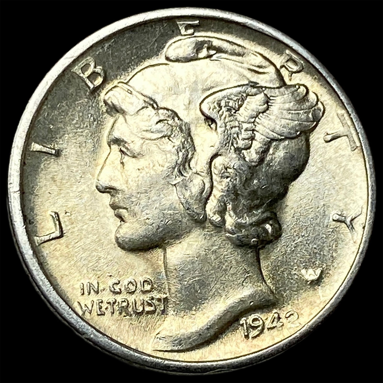 1942-D Silver Mercury Dime CHOICE BU (1 of 2)