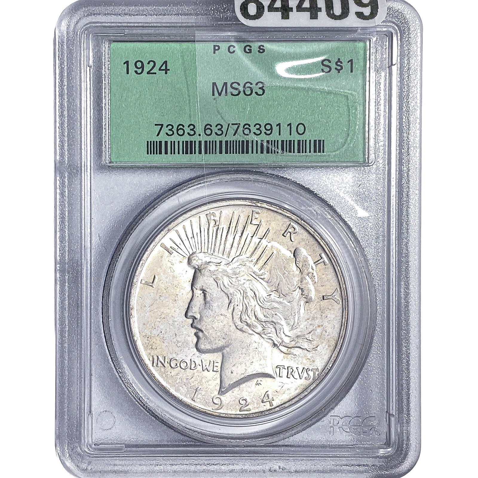 1924 Silver Peace Dollar PCGS MS63 (1 of 2)