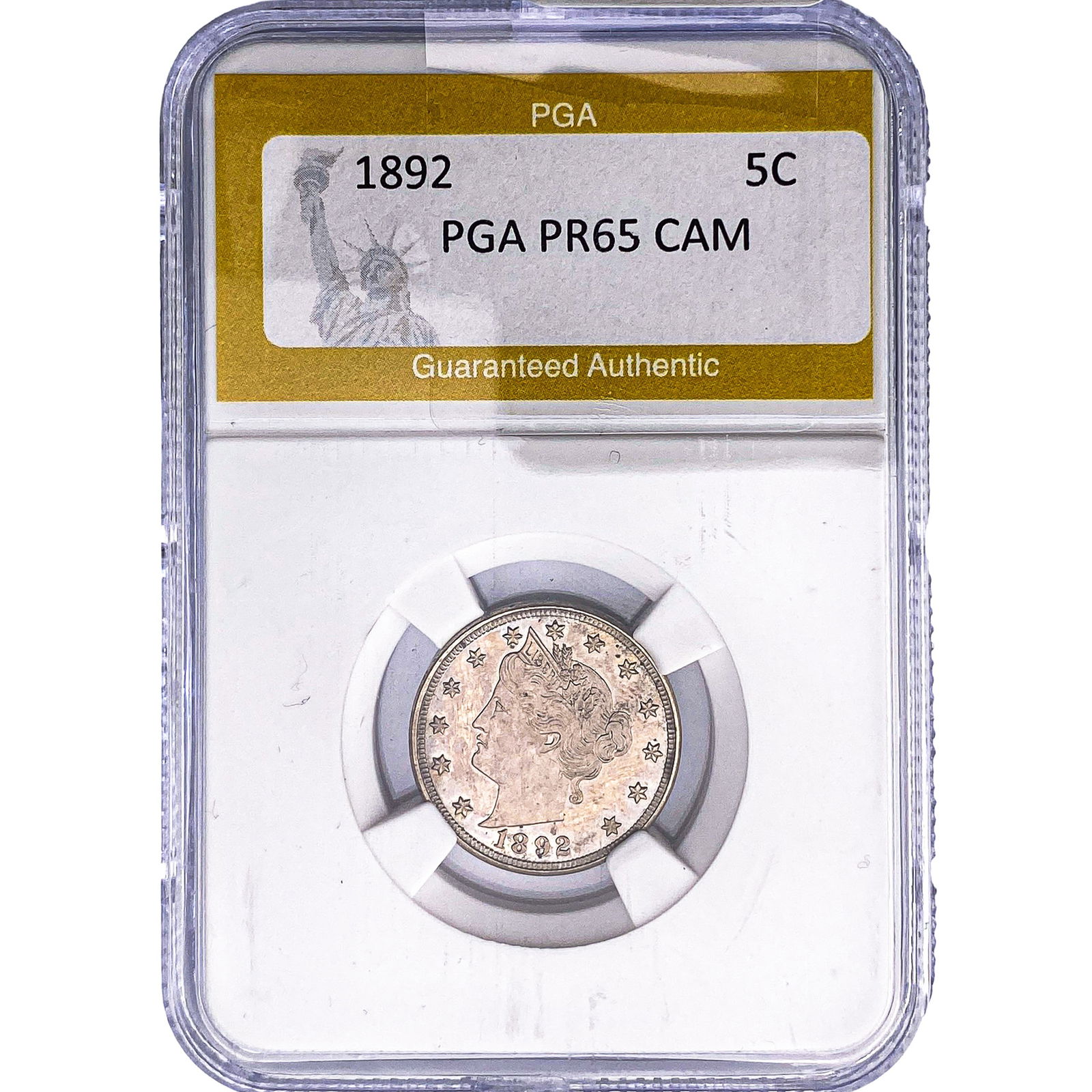 1892 Liberty Victory Nickel PGA PR65 CAM: 1892 Liberty Victory Nickel PGA PR65 CAM