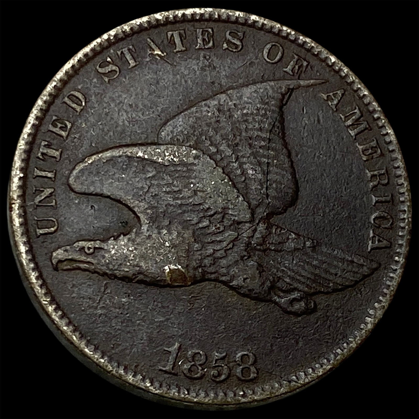 1858 Copper-Nickel Flying Eagle Cent HIGH GRADE: 1858 Copper-Nickel Flying Eagle Cent HIGH GRADE