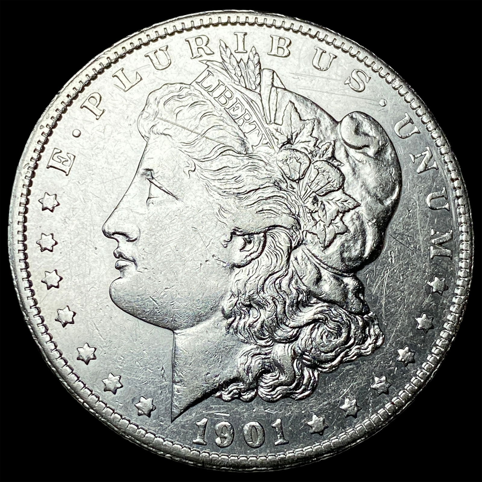 1901-S Silver Morgan Dollar CLOSELY UNCIRCULATED: 1901-S Silver Morgan Dollar CLOSELY UNCIRCULATED