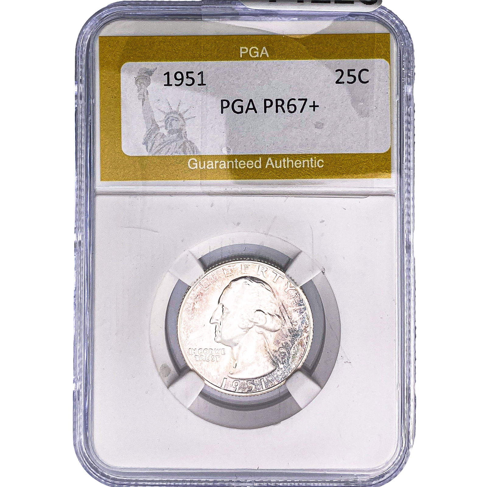 1951 Washington Silver Quarter PGA PR67+: 1951 Washington Silver Quarter PGA PR67+