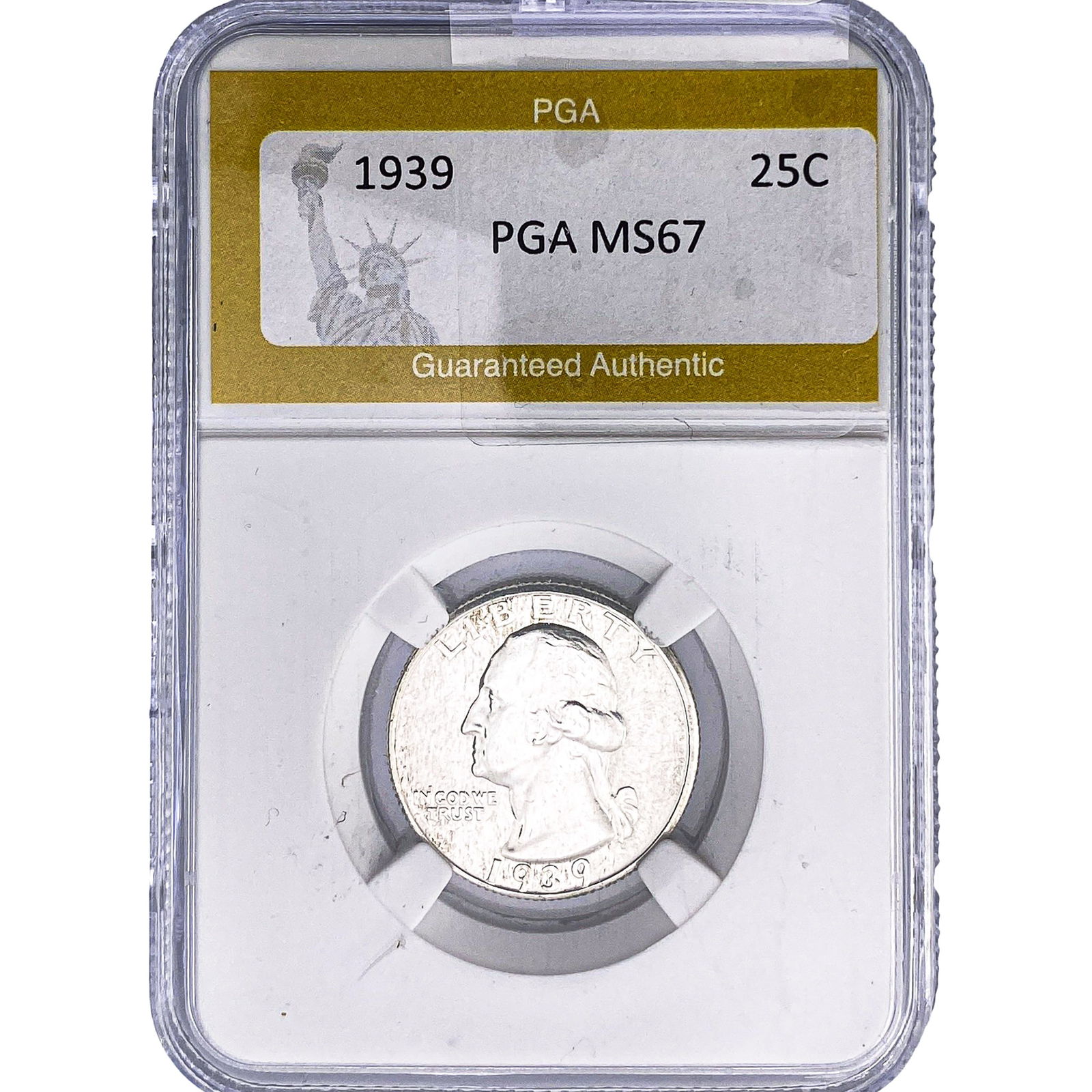 1939 Washington Silver Quarter PGA MS67: 1939 Washington Silver Quarter PGA MS67