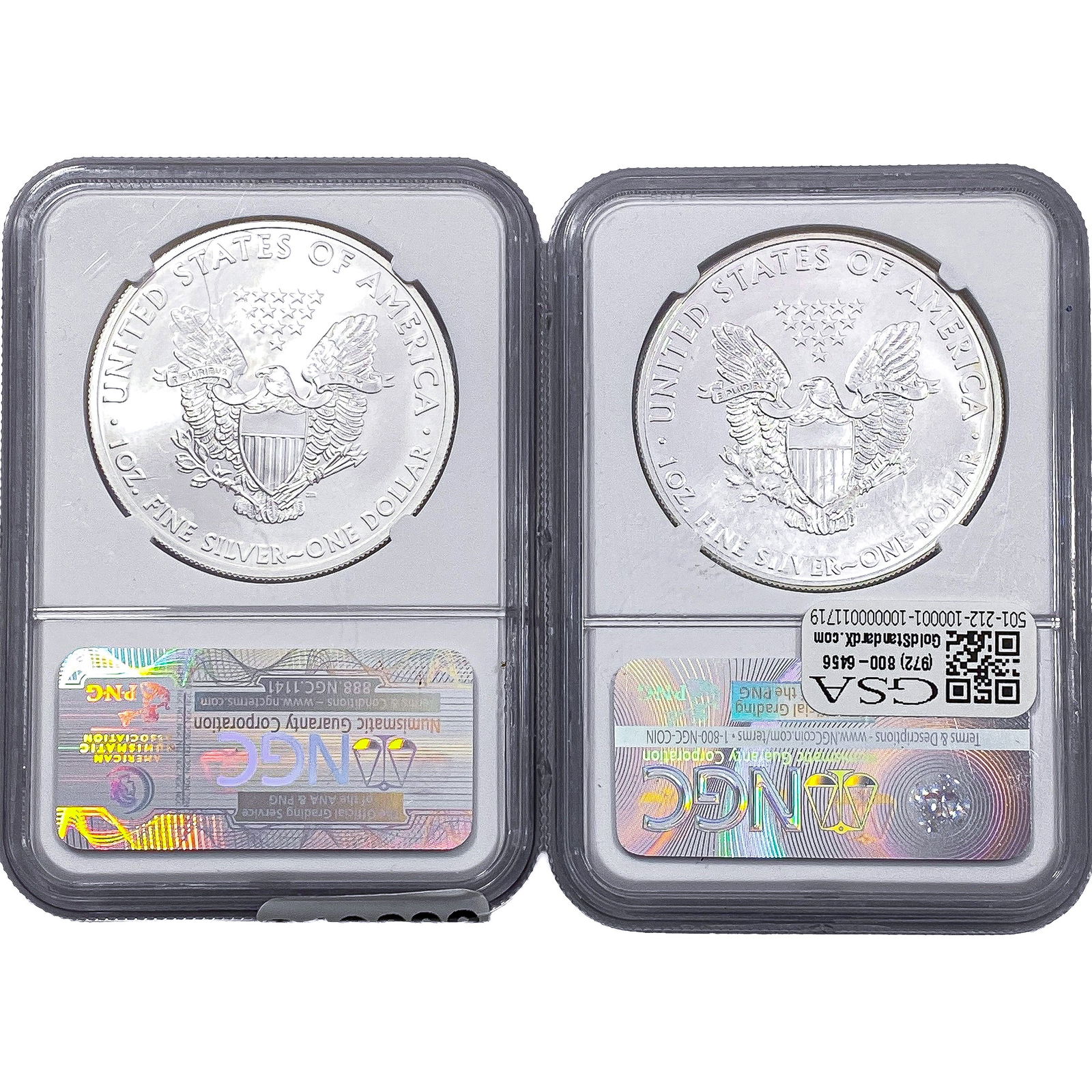 [2 Coins] 2012 Silver Eagle NGC MS69 - 2