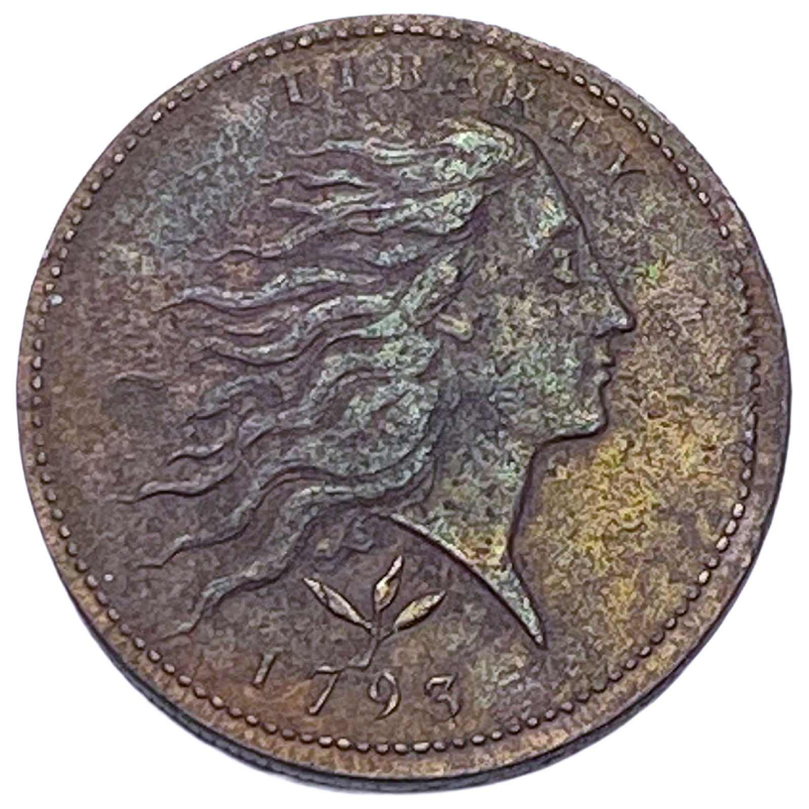 1793 Flowing Hair Large Cent (1 of 2)