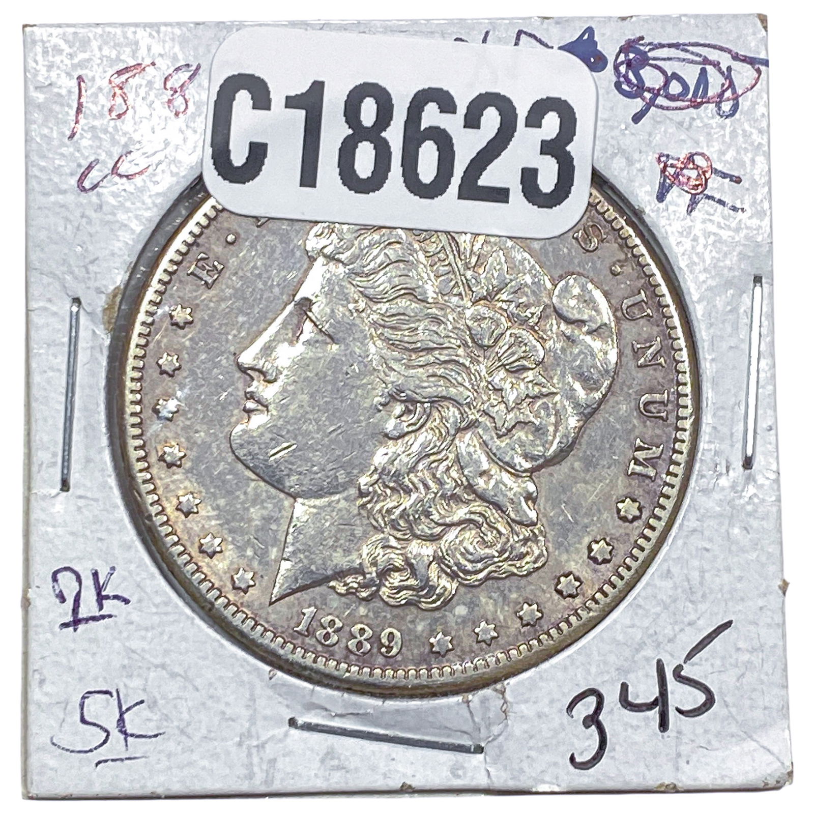 1889-CC Morgan Silver Dollar (1 of 2)