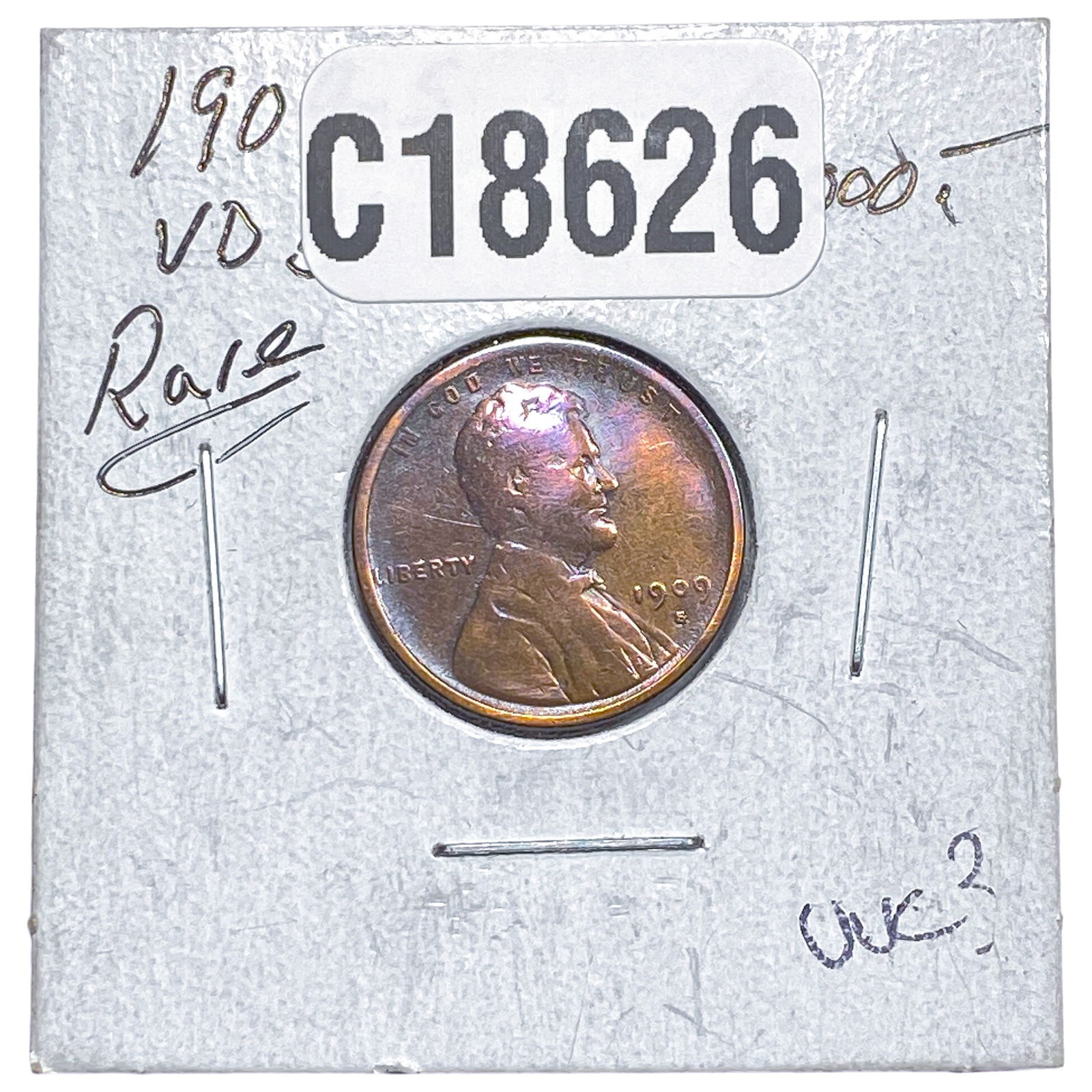 1909-S VDB Wheat Cent: 1909-S VDB Wheat Cent