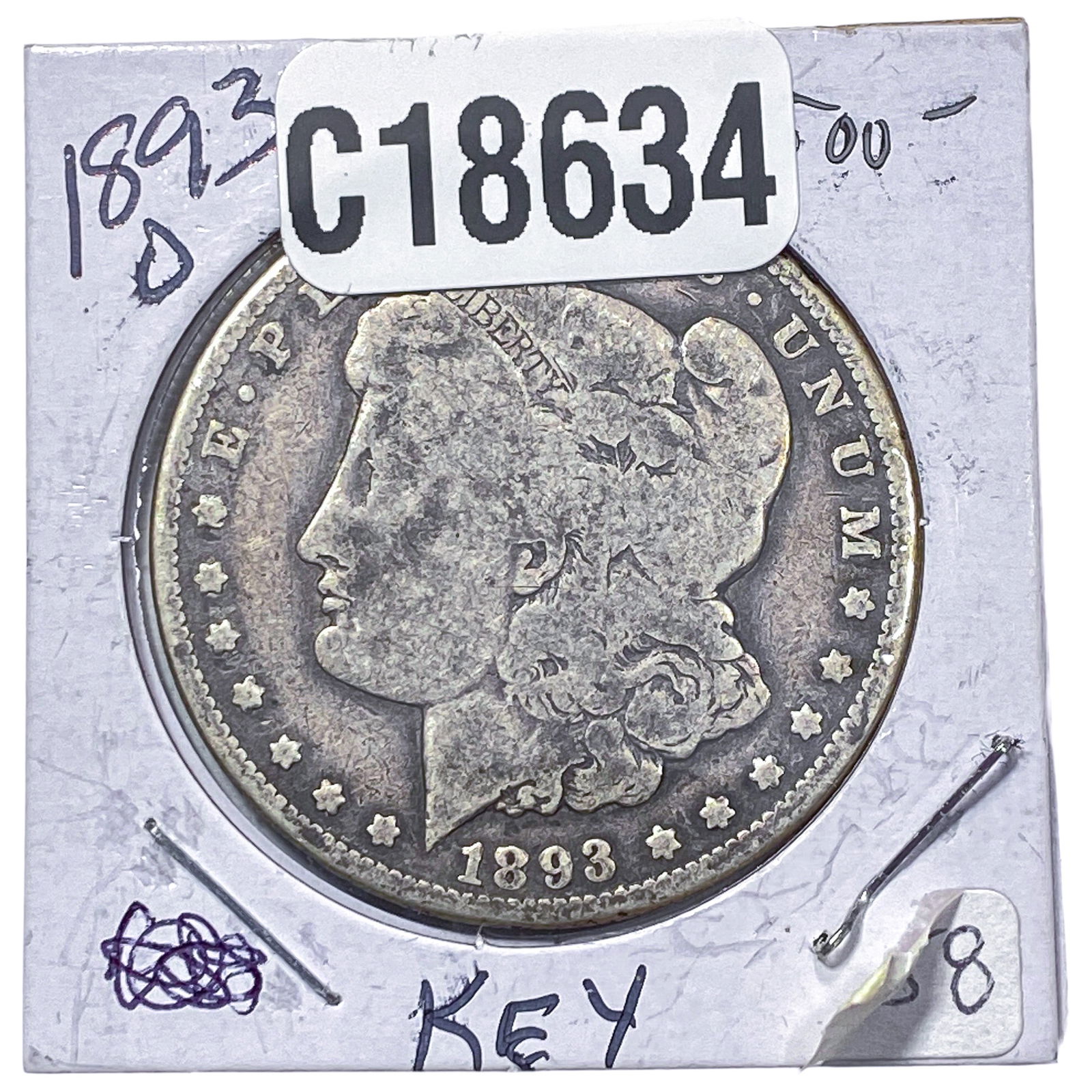 1893-O Morgan Silver Dollar (1 of 2)