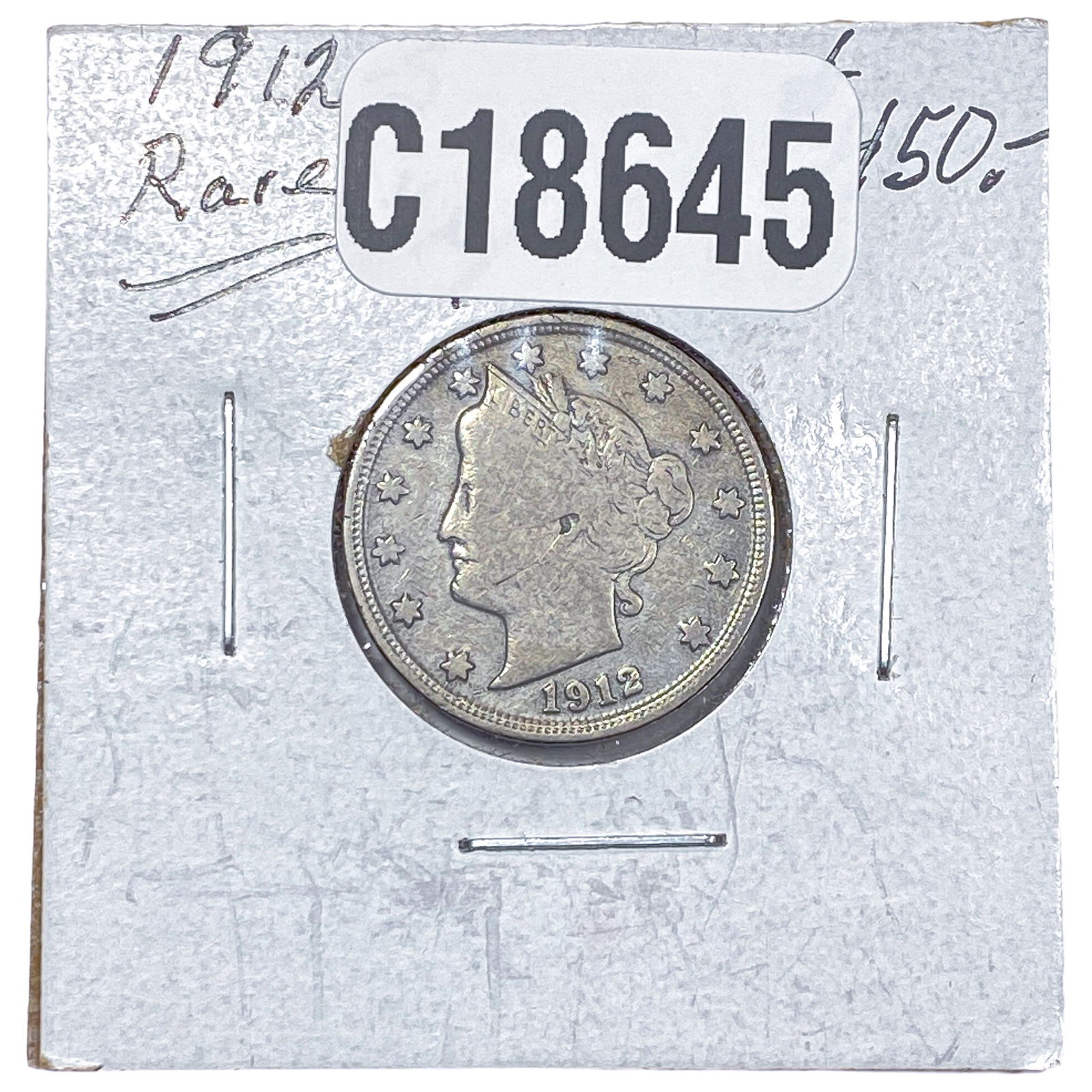 1912-S Liberty Victory Nickel: 1912-S Liberty Victory Nickel