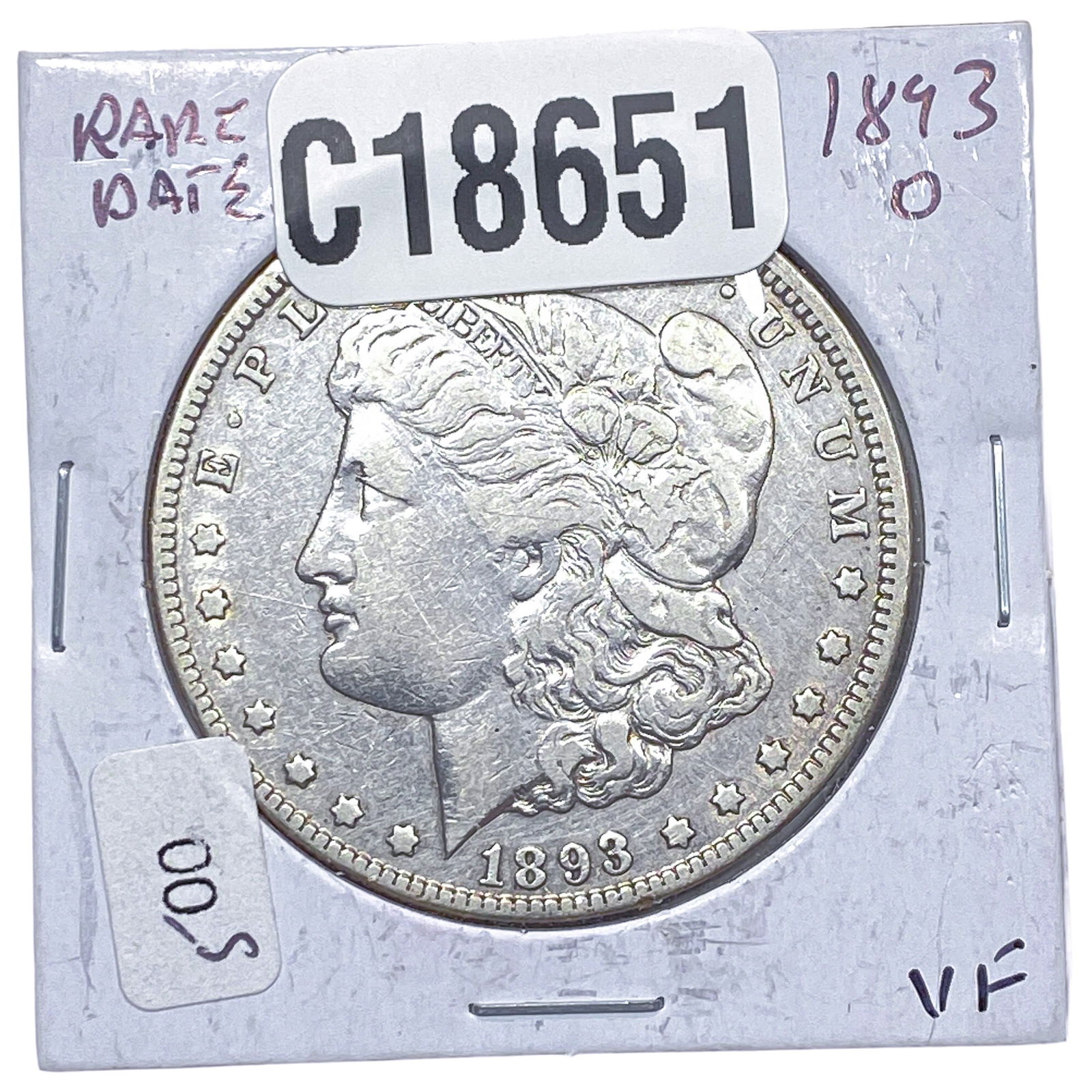 1893-O Morgan Silver Dollar: 1893-O Morgan Silver Dollar