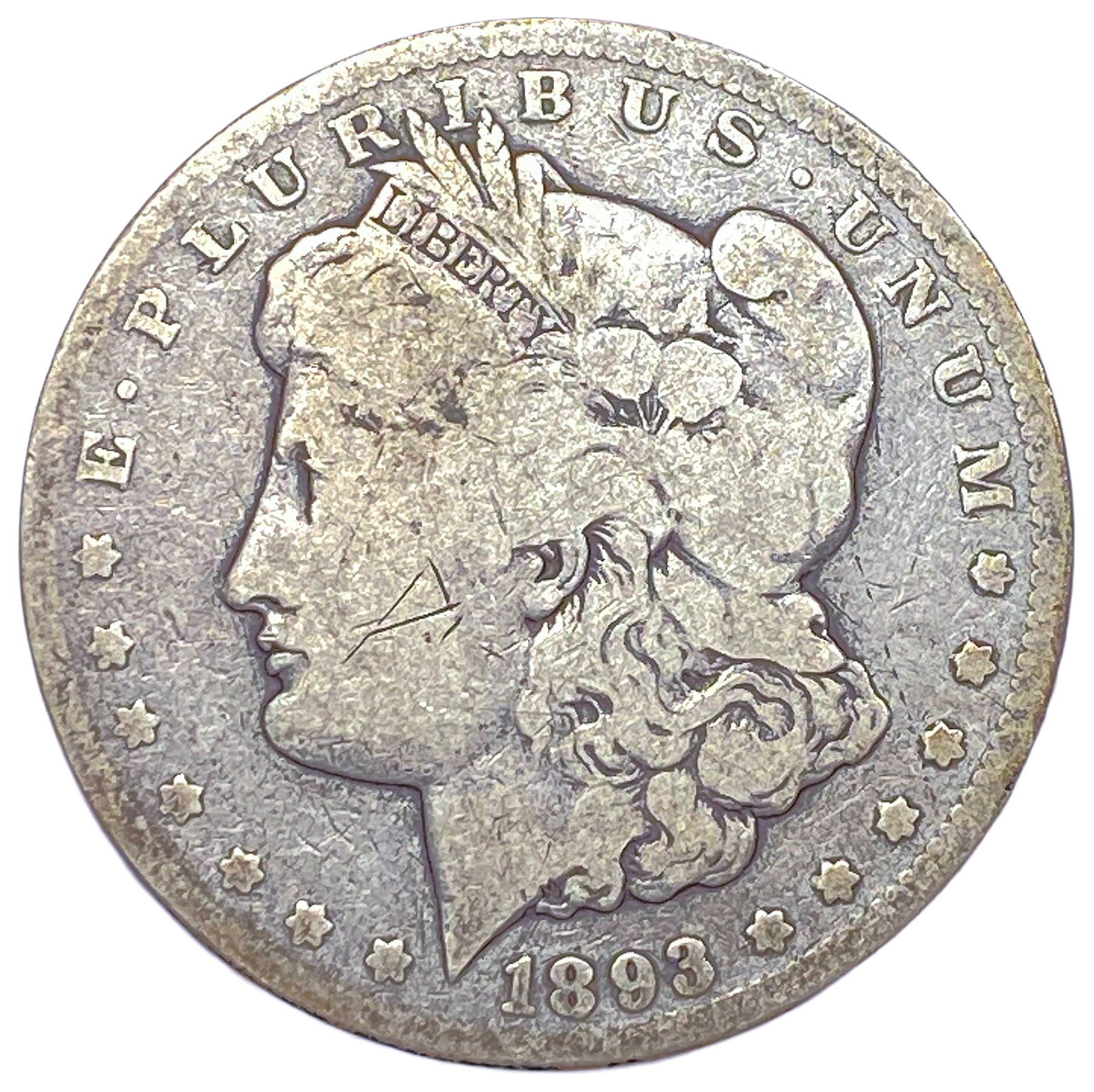 1893-CC Morgan Silver Dollar (1 of 2)