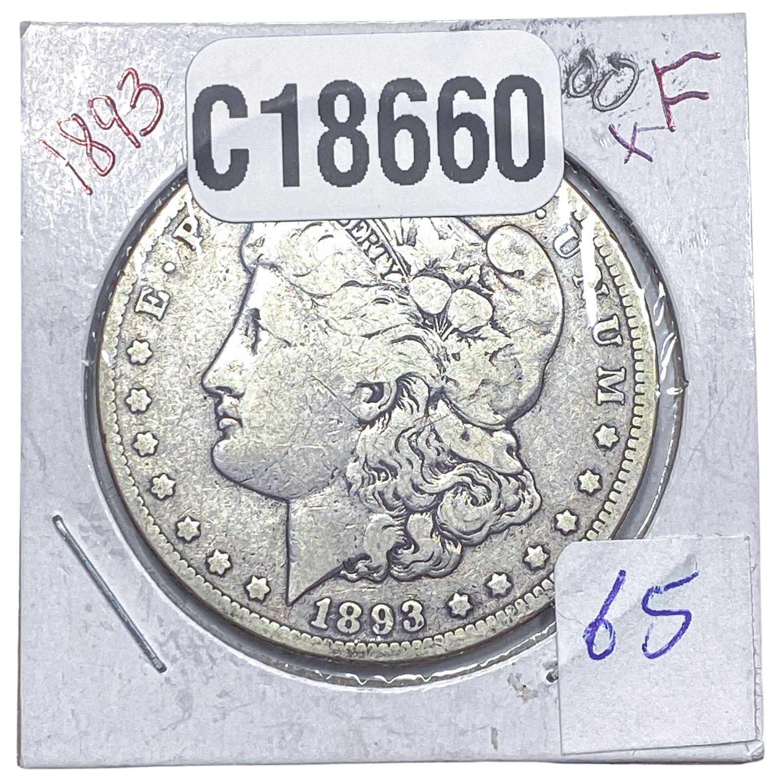 1893-CC Morgan Silver Dollar: 1893-CC Morgan Silver Dollar