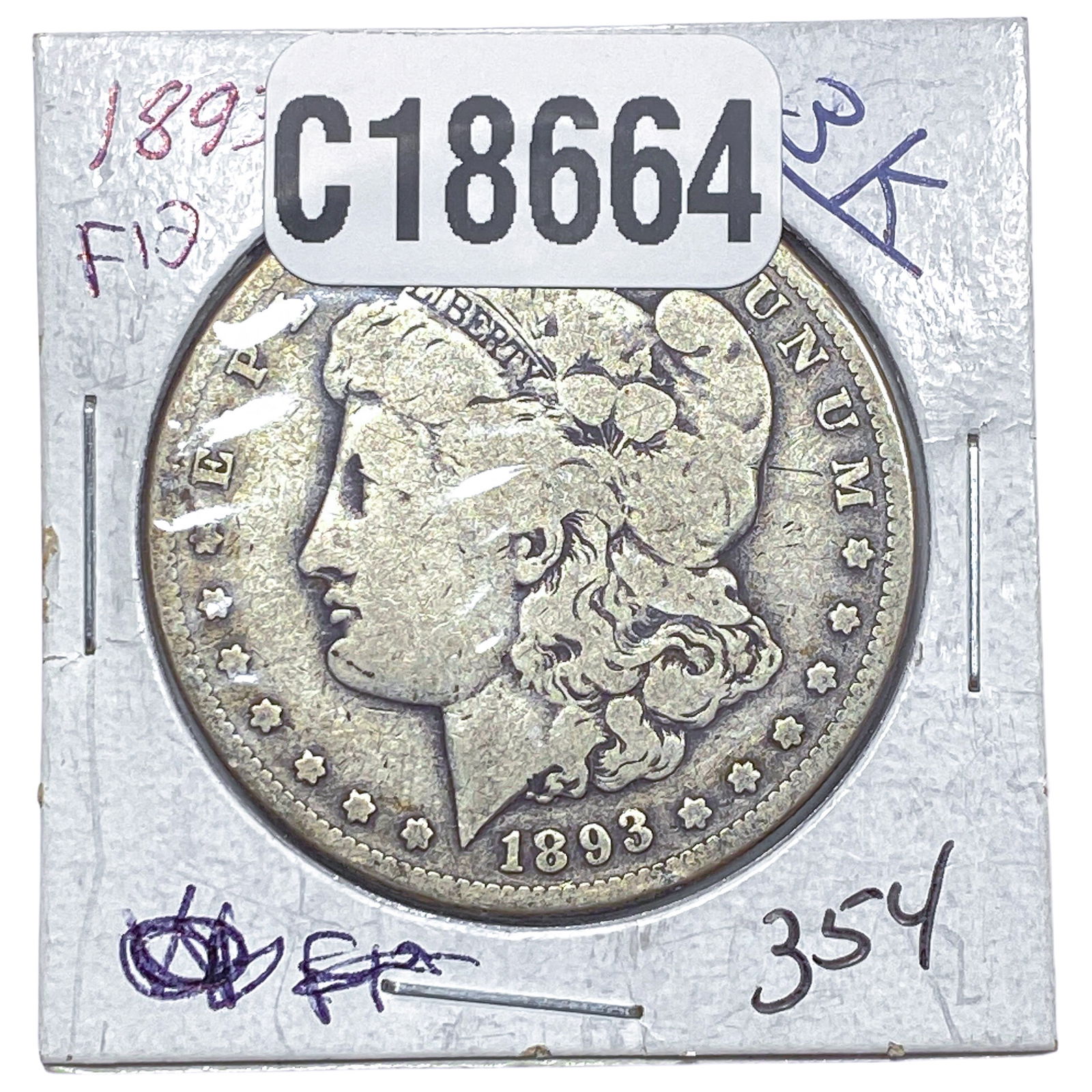 1893-S Morgan Silver Dollar: 1893-S Morgan Silver Dollar