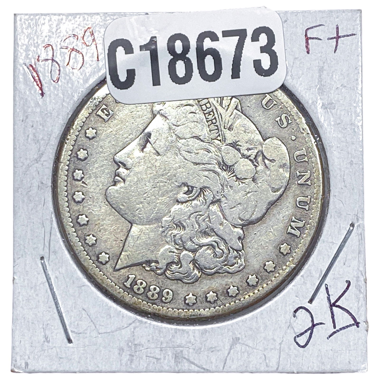 1889-CC Morgan Silver Dollar (1 of 2)