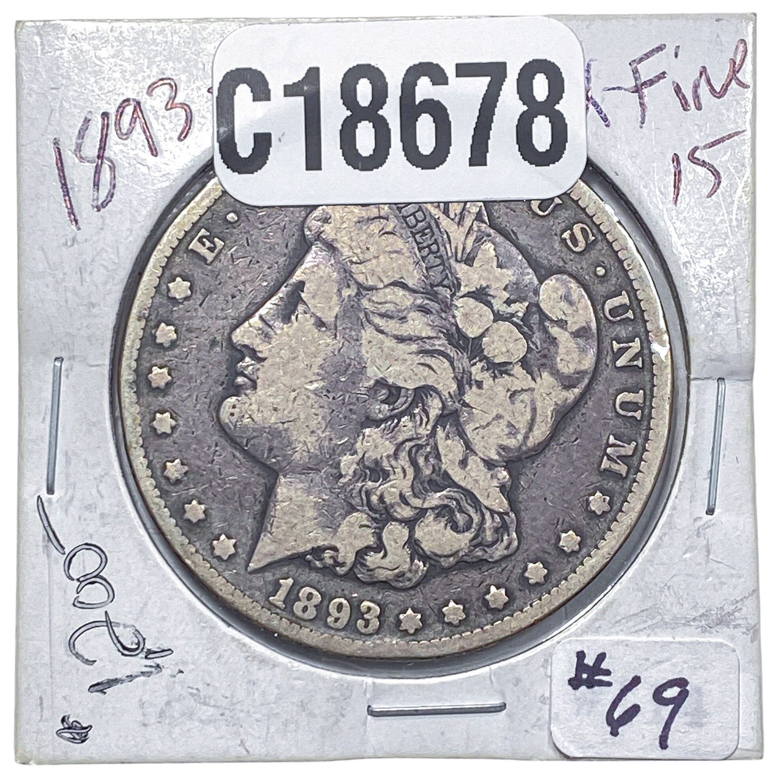 1893-CC Morgan Silver Dollar (1 of 2)