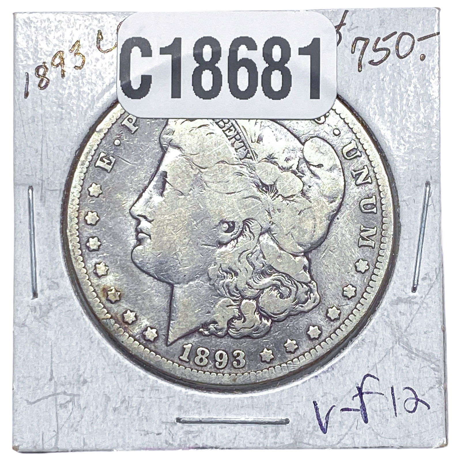 1893-CC Morgan Silver Dollar: 1893-CC Morgan Silver Dollar
