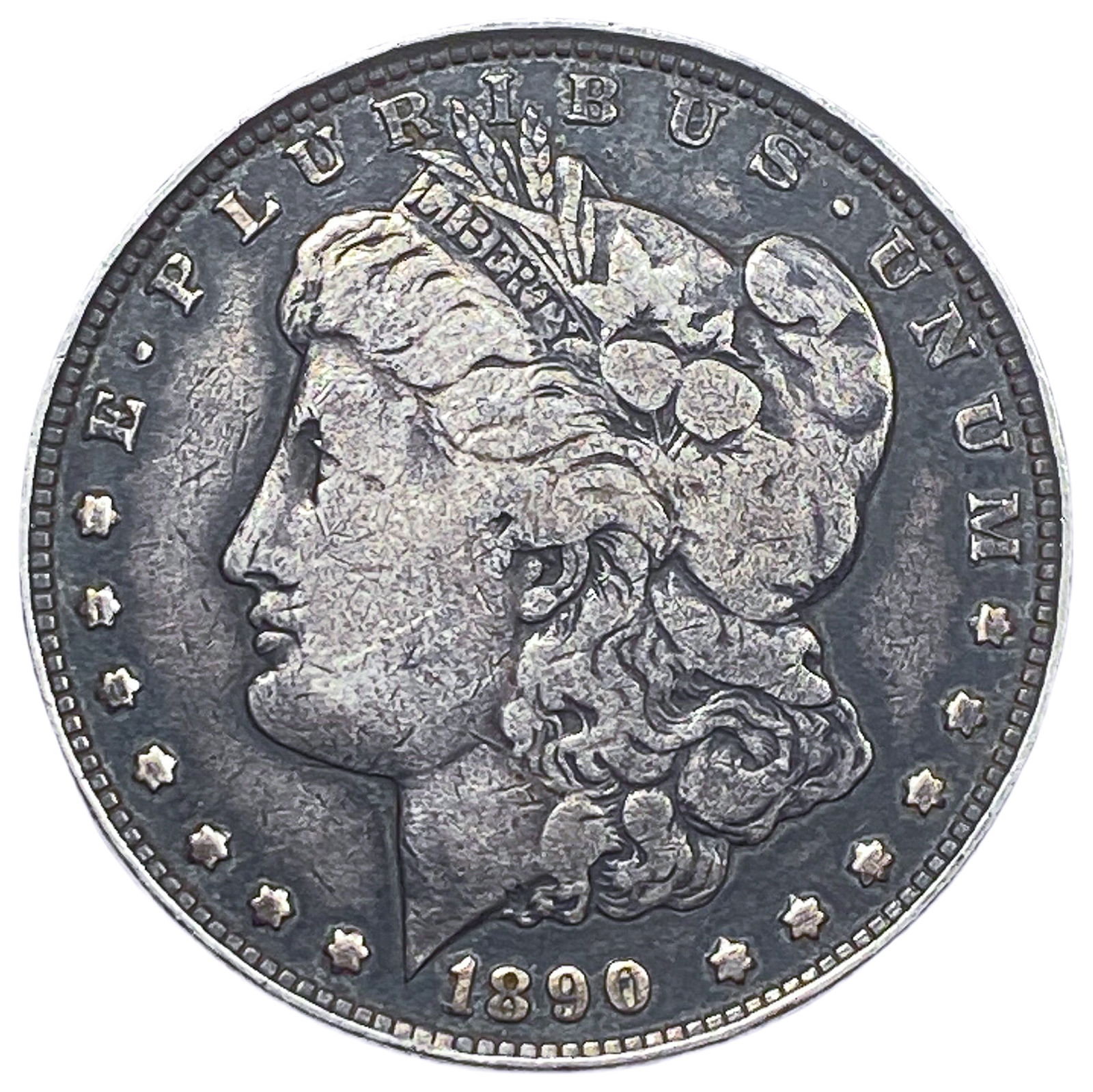 1890-CC Morgan Silver Dollar (1 of 2)