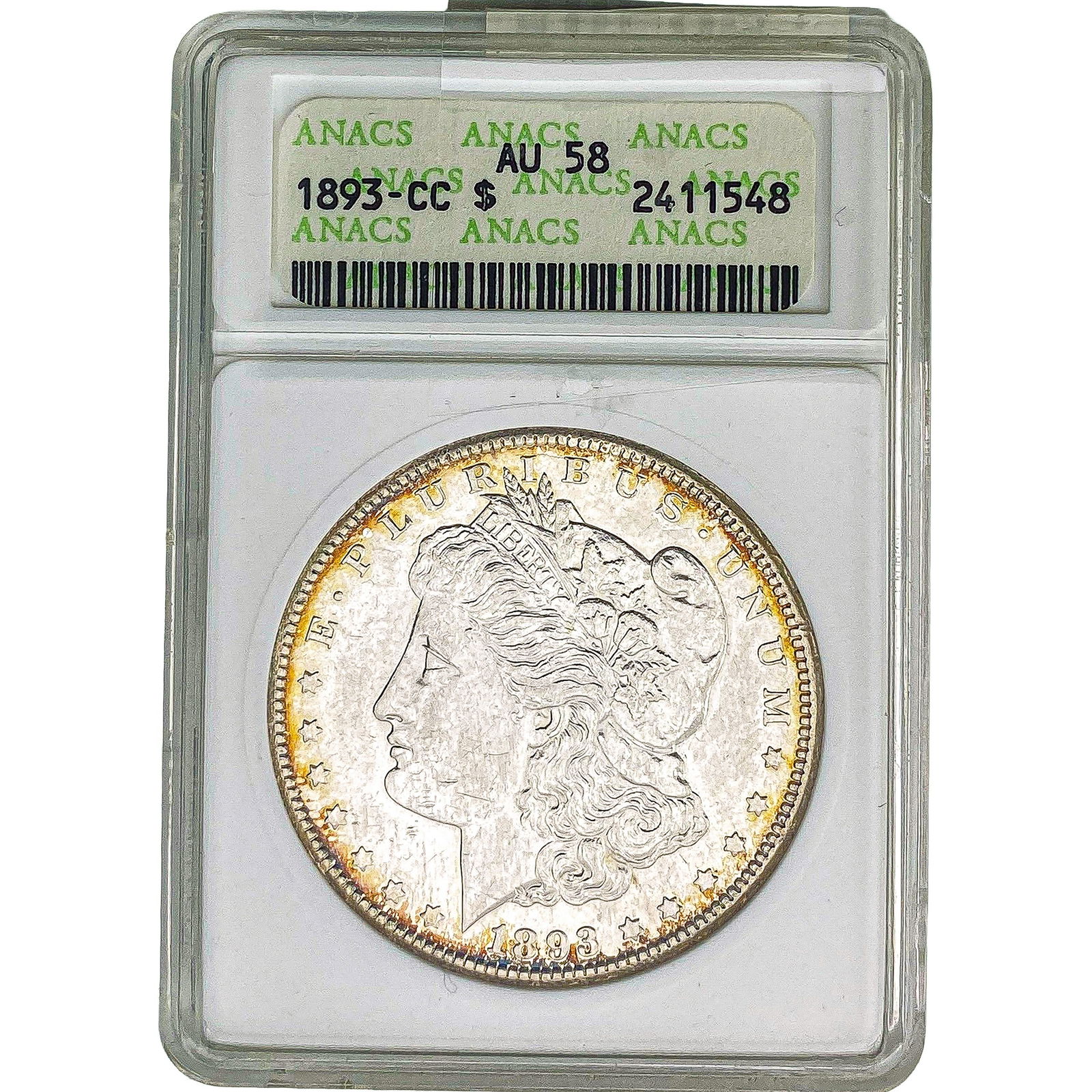 1893-CC Morgan Silver Dollar ANACS AU58 (1 of 2)