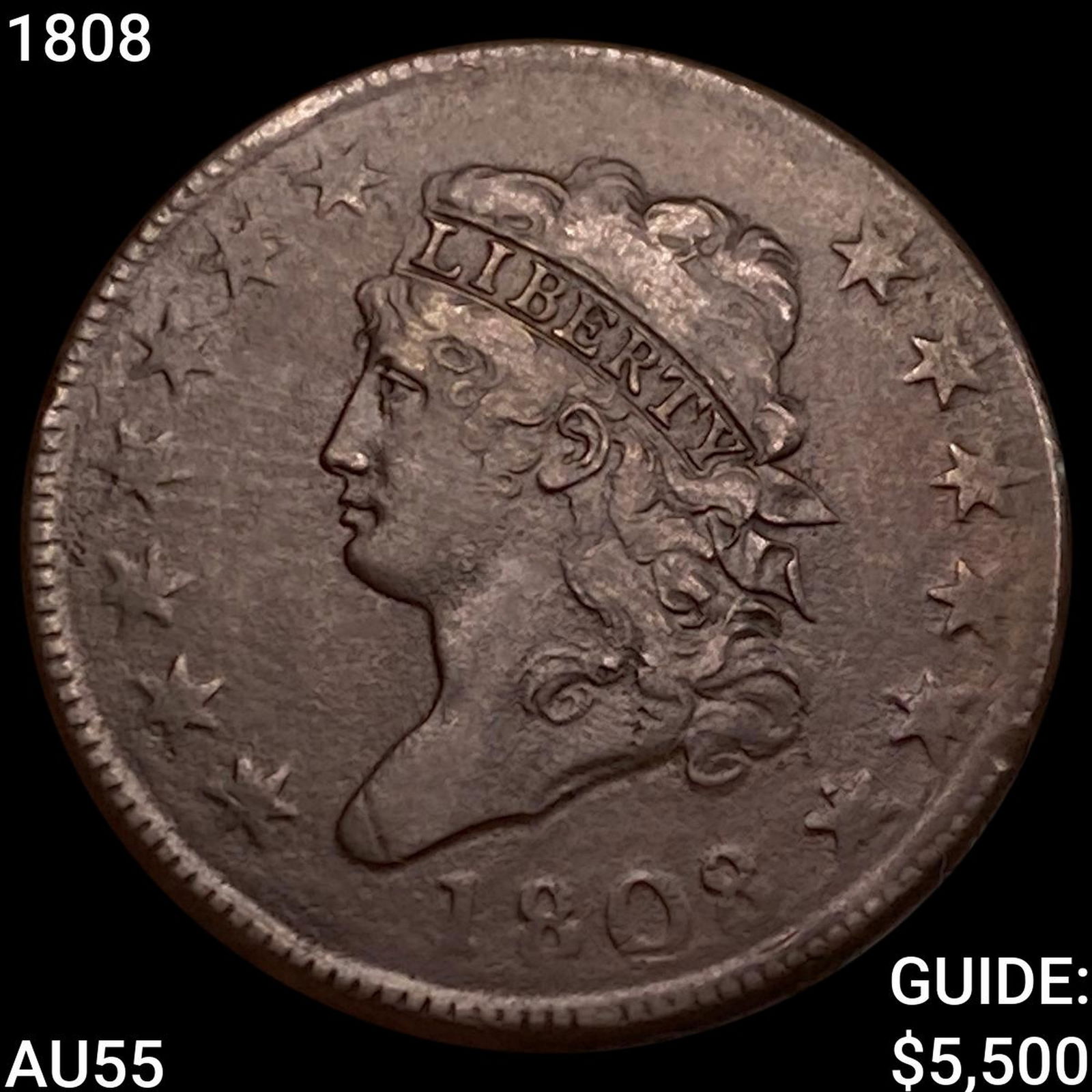1808 Classic Head Large Cent HIGH GRADE (1 of 2)