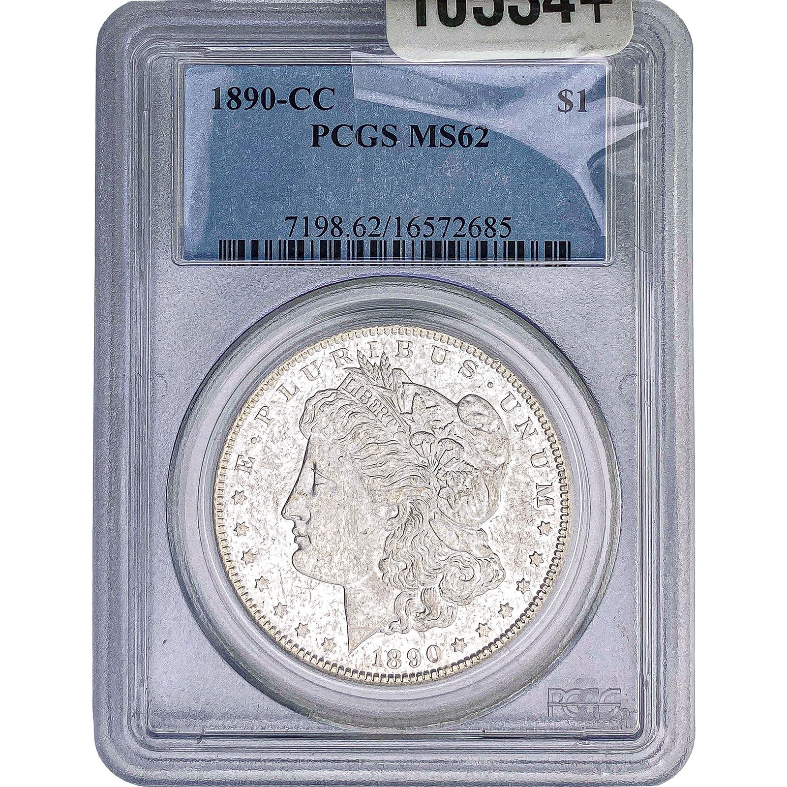 1890-CC Morgan Silver Dollar PCGS MS62 (1 of 2)