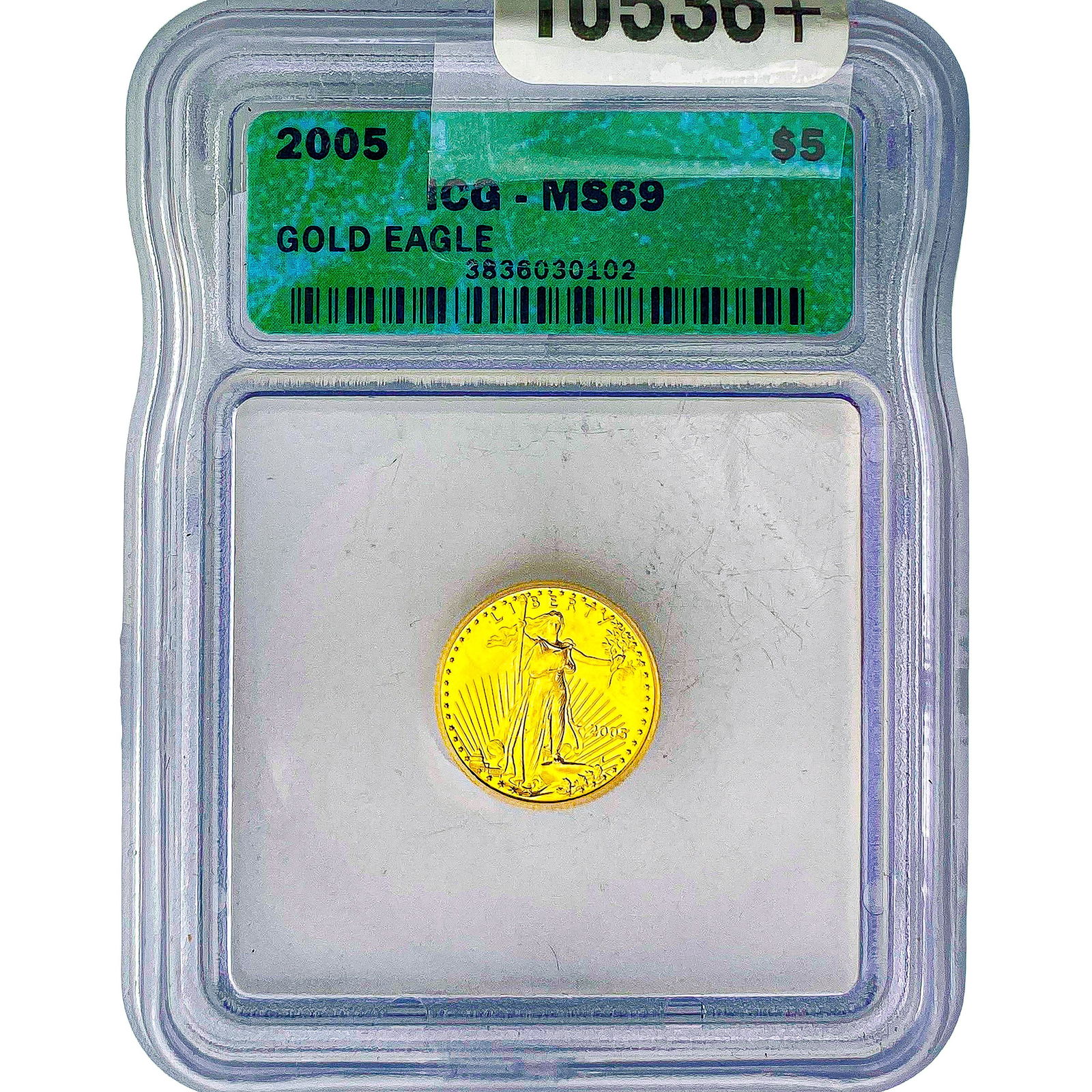 2005 1/10oz Gold Eagle $5 ICG MS69 (1 of 2)