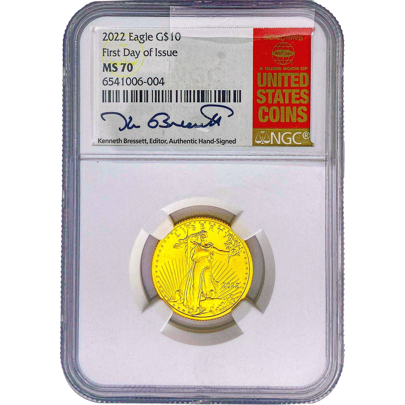 2022 1/4oz Gold Eagle $10 NGC MS70 (1 of 2)