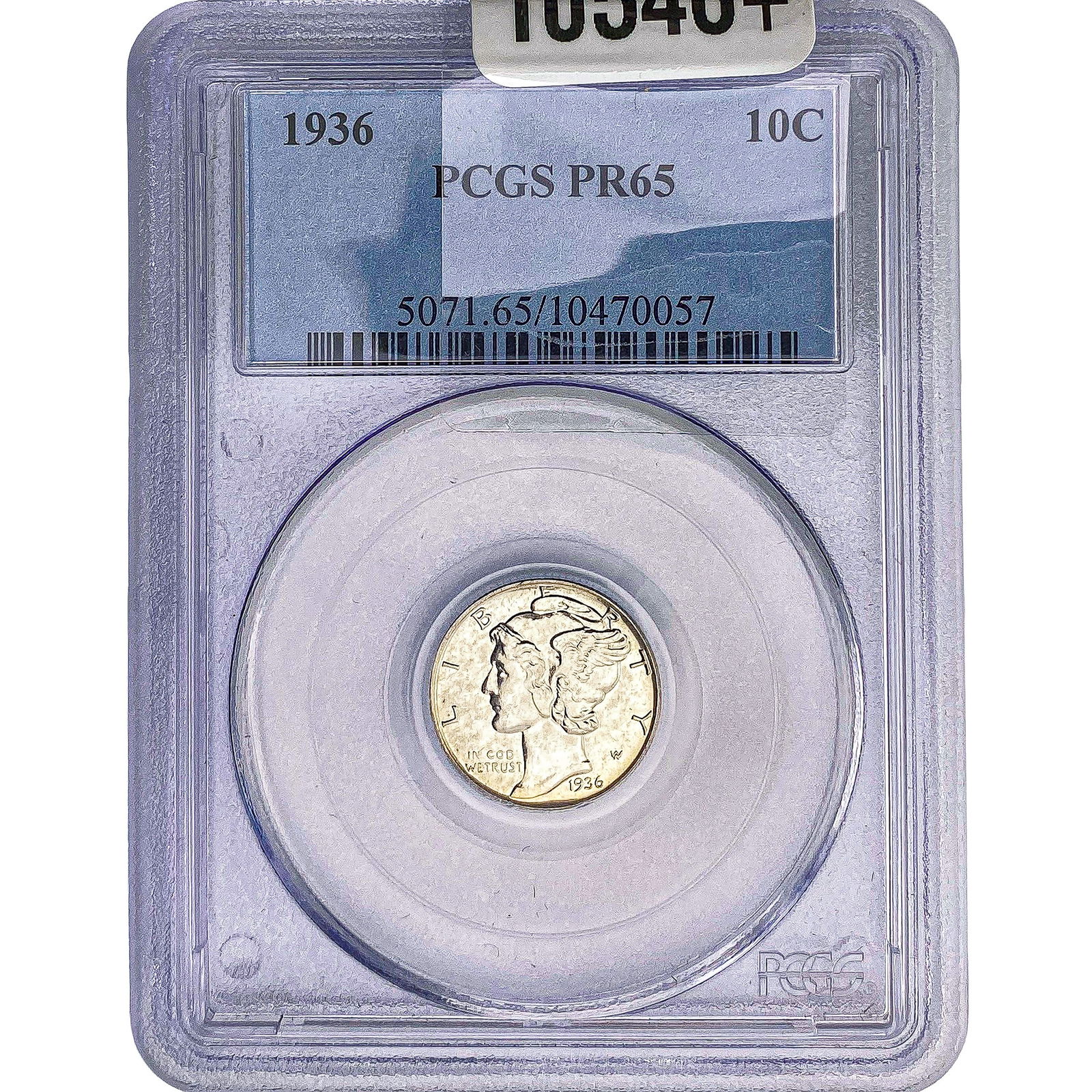 1936 Mercury Silver Dime PCGS PR65 (1 of 2)