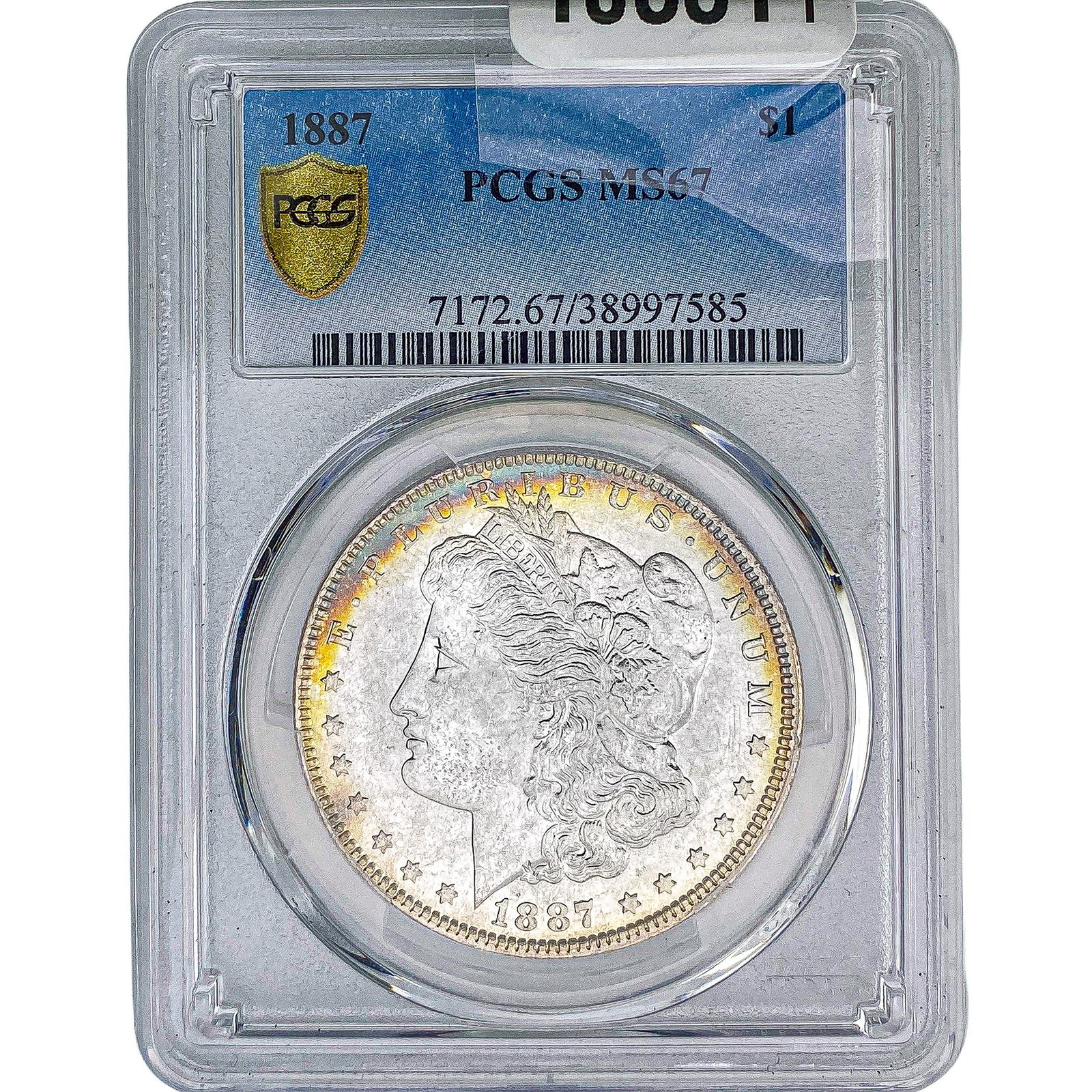1887 Morgan Silver Dollar PCGS MS67: 1887 Morgan Silver Dollar PCGS MS67