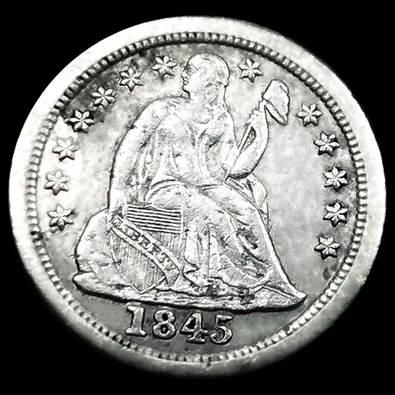 1845-O Seated Liberty Dime: 1845-O Seated Liberty Dime