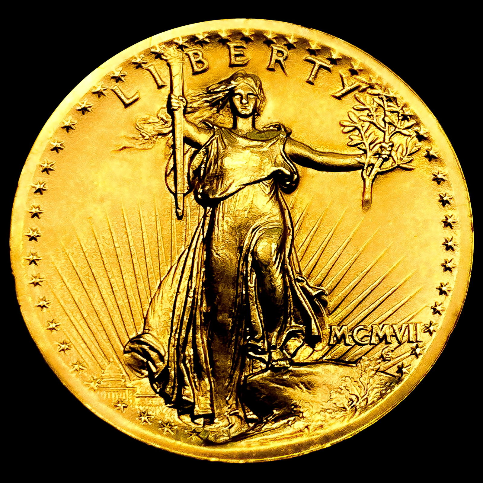 1907 High Relief $20 Gold Double Eagle: 1907 High Relief $20 Gold Double Eagle