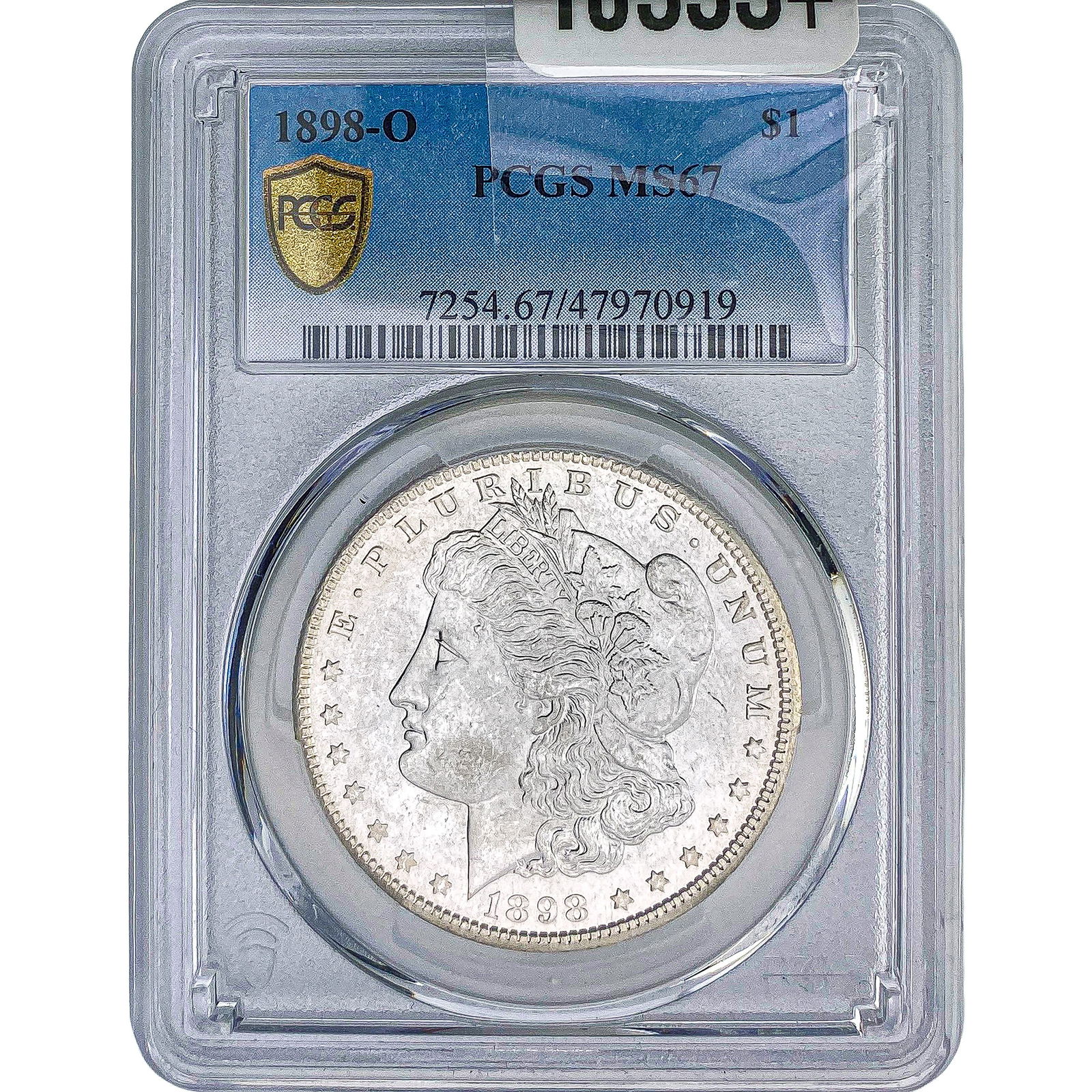 1898-O Morgan Silver Dollar PCGS MS67: 1898-O Morgan Silver Dollar PCGS MS67