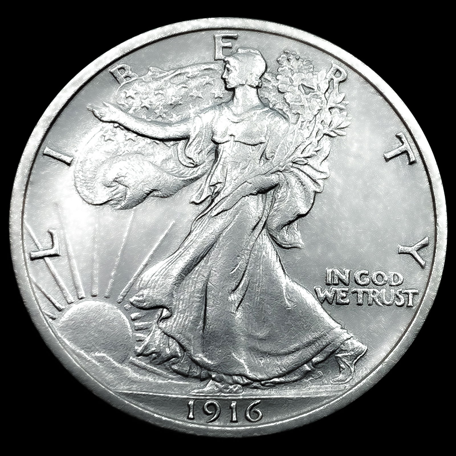 1916 Walking Liberty Half Dollar (1 of 2)