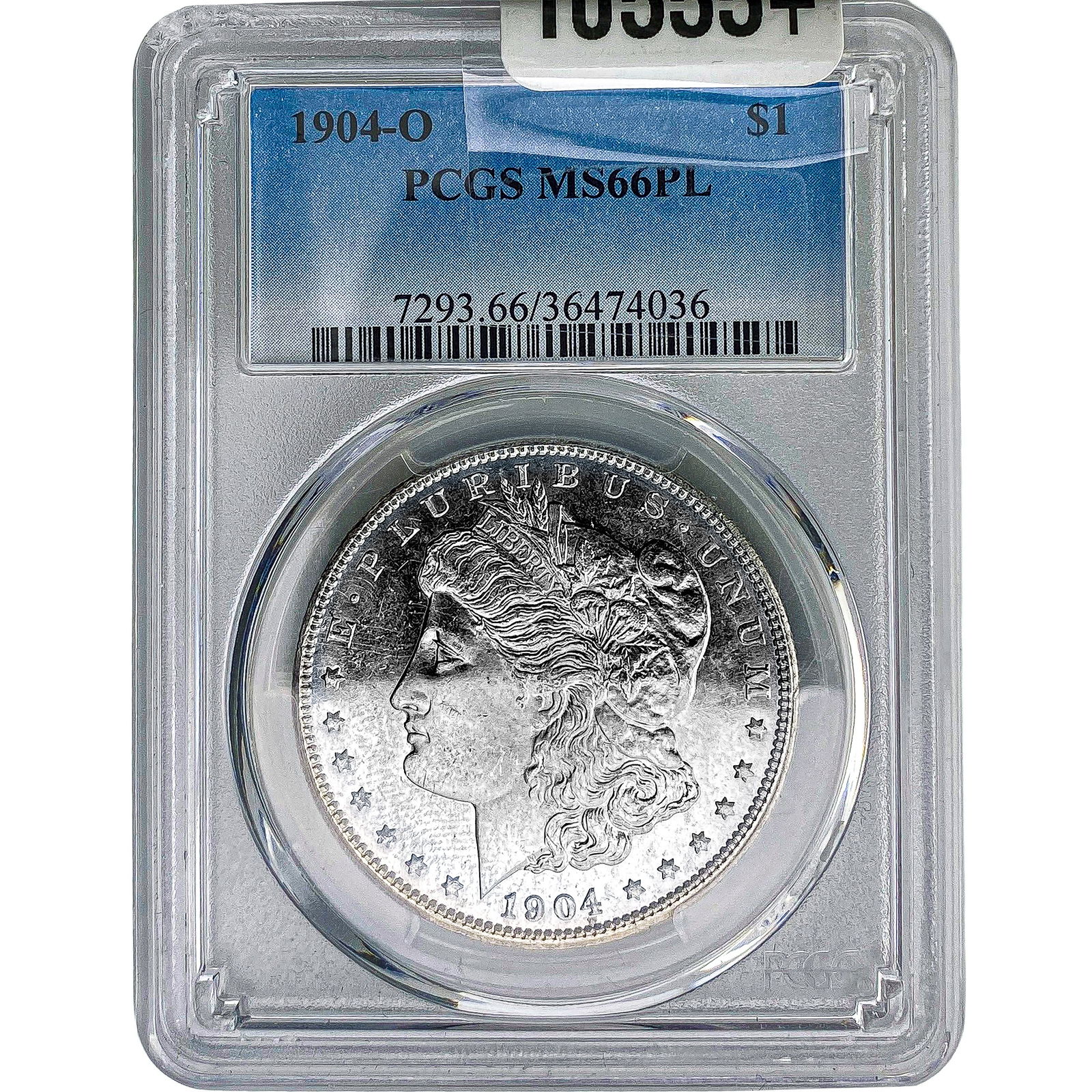 1904-O Morgan Silver Dollar PCGS MS66 PL: 1904-O Morgan Silver Dollar PCGS MS66 PL