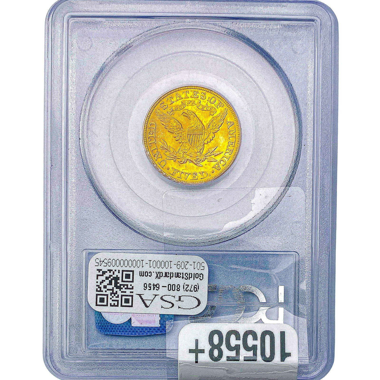 1896 $5 Gold Half Eagle PCGS MS63 - 2