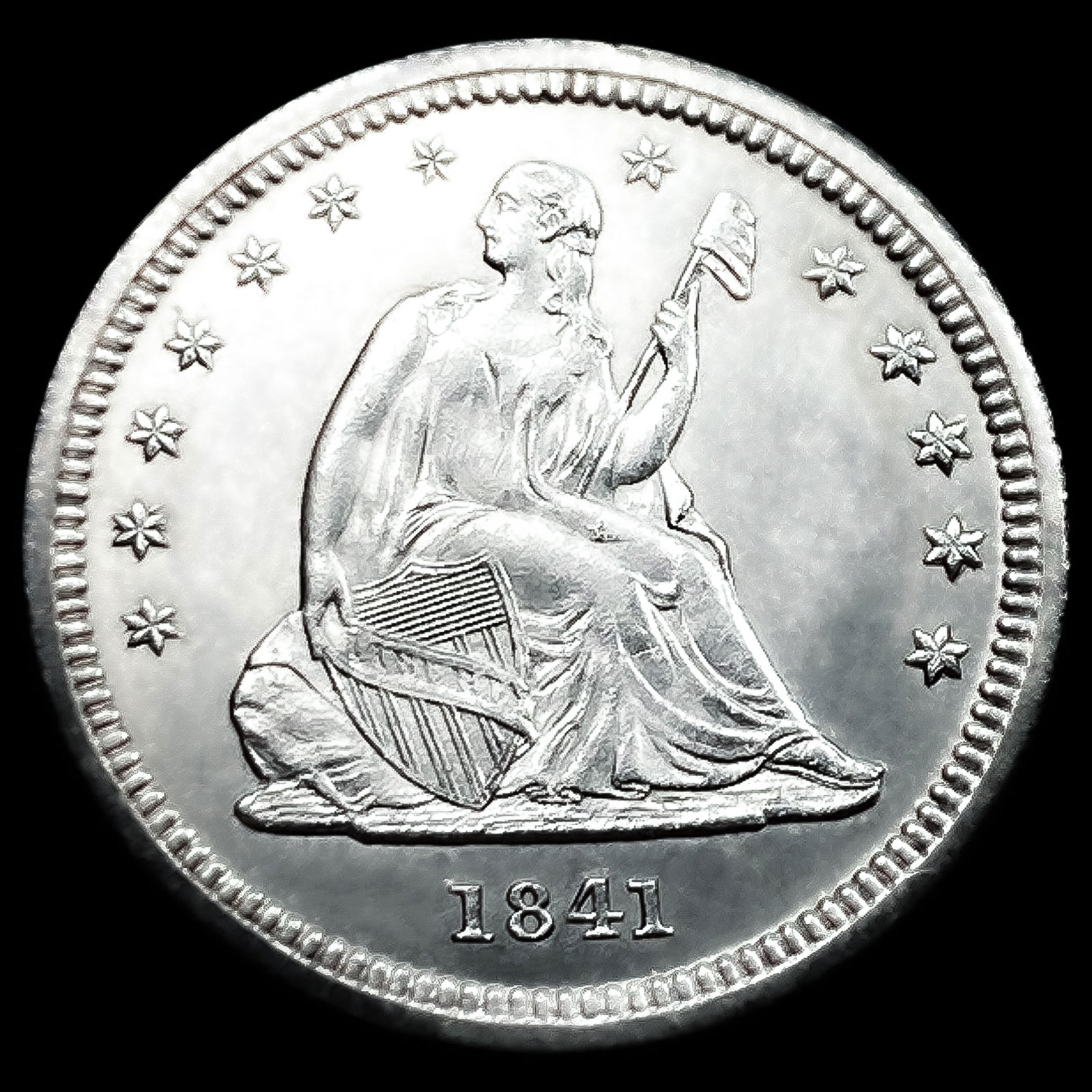 1841-O Seated Liberty Quarter: 1841-O Seated Liberty Quarter