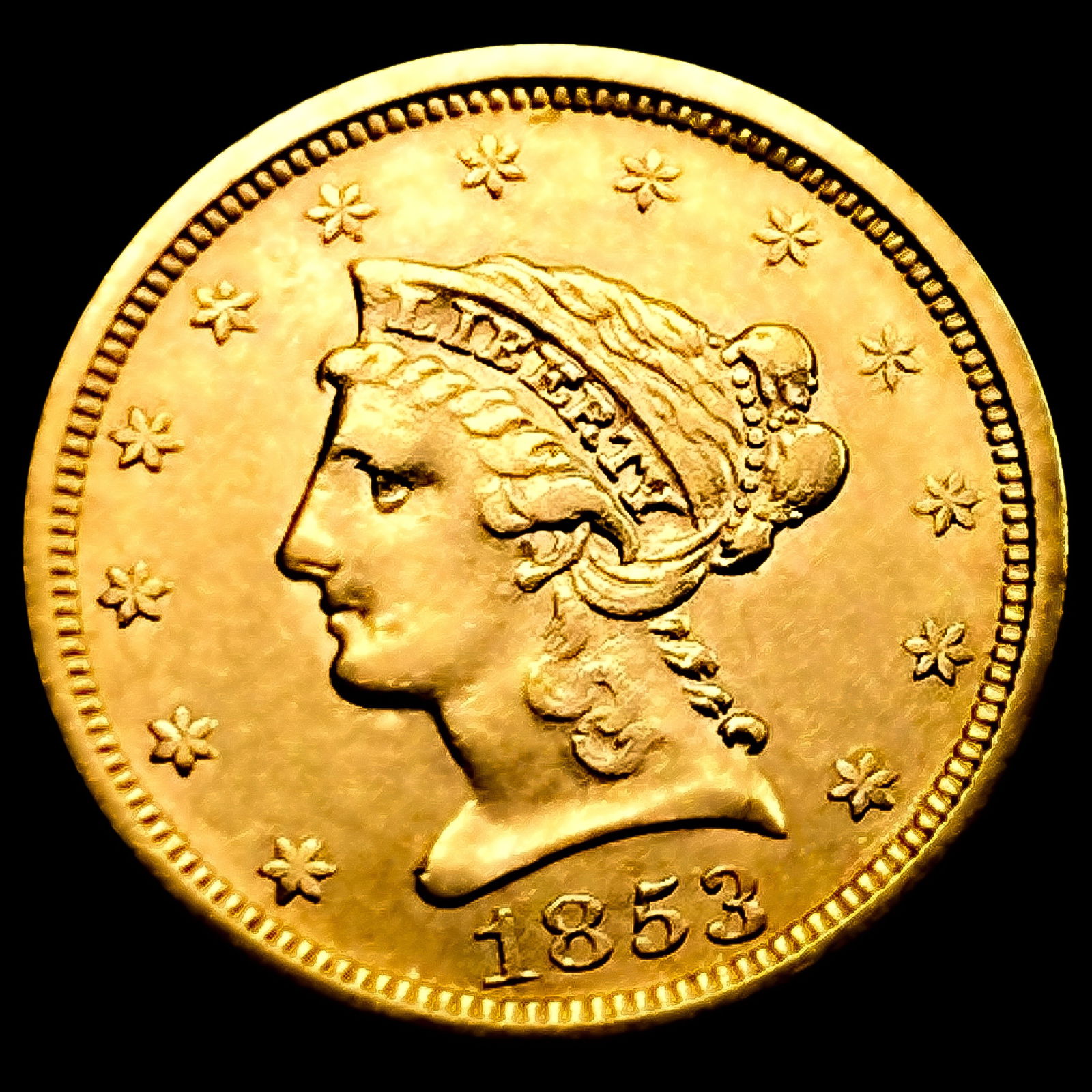 1853 $2.50 Gold Quarter Eagle (1 of 2)