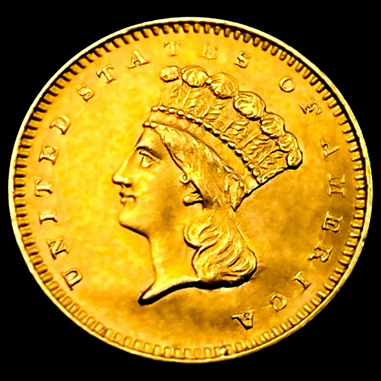 1861 Rare Gold Dollar (1 of 2)