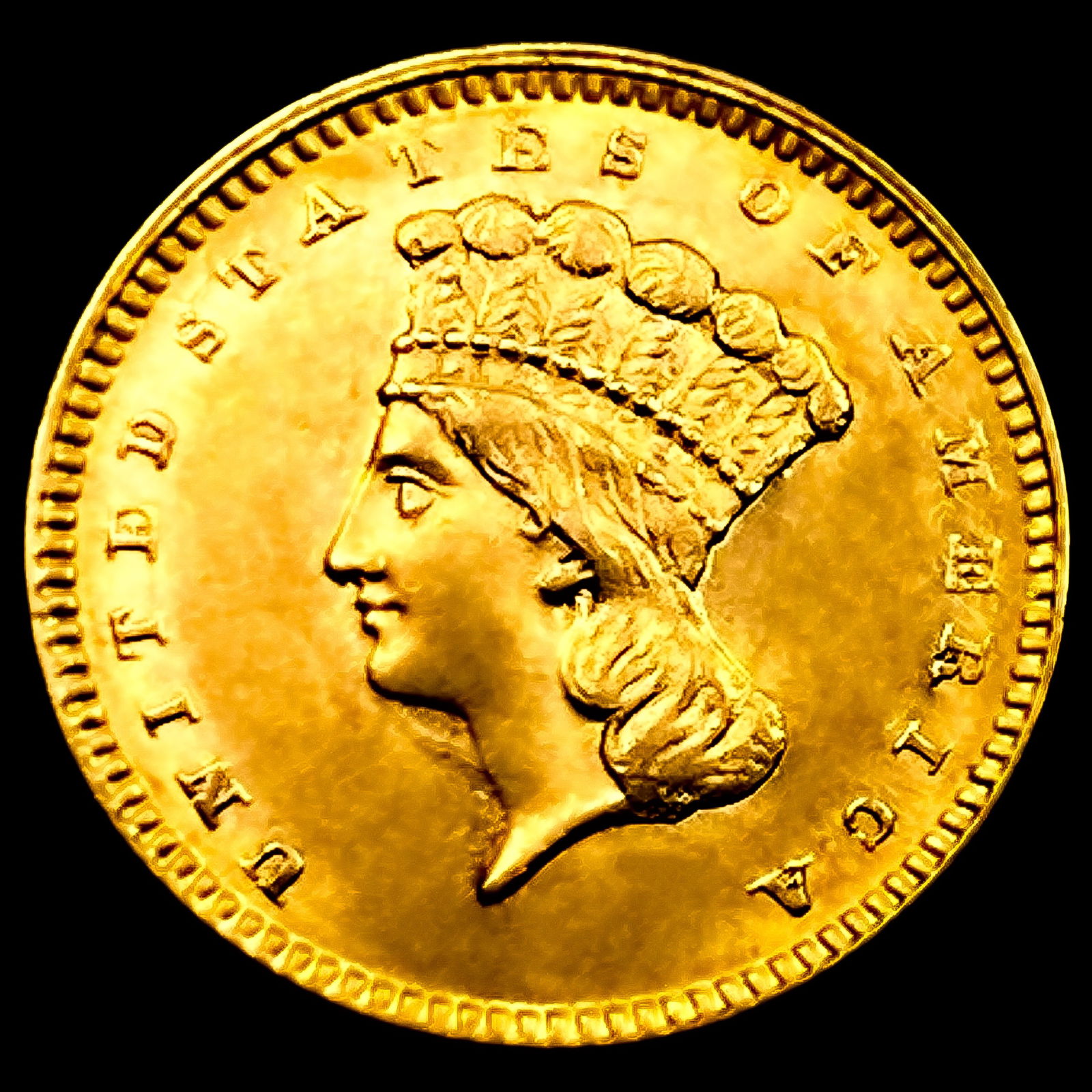 1861 Rare Gold Dollar (1 of 2)