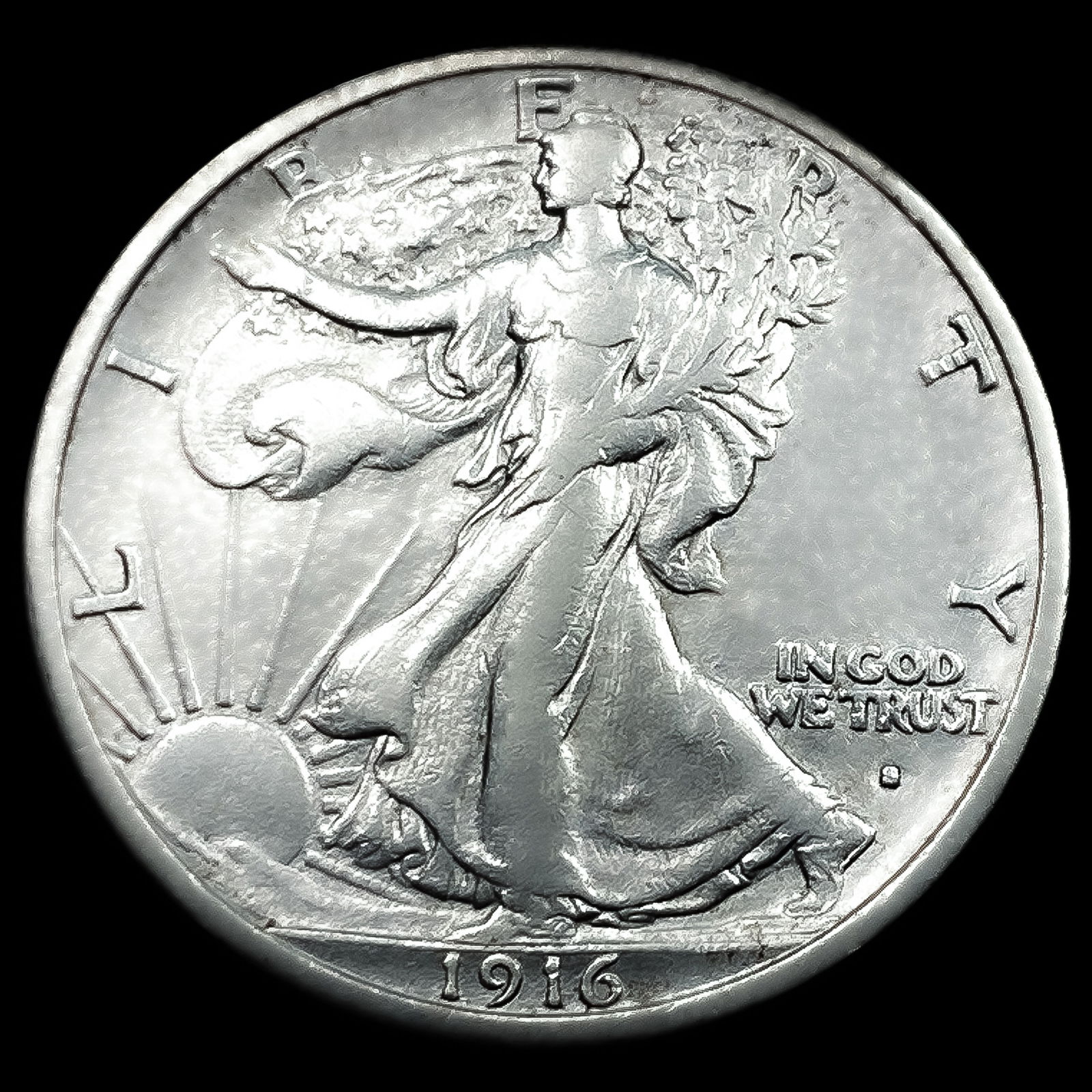 1916-S Walking Liberty Half Dollar (1 of 2)