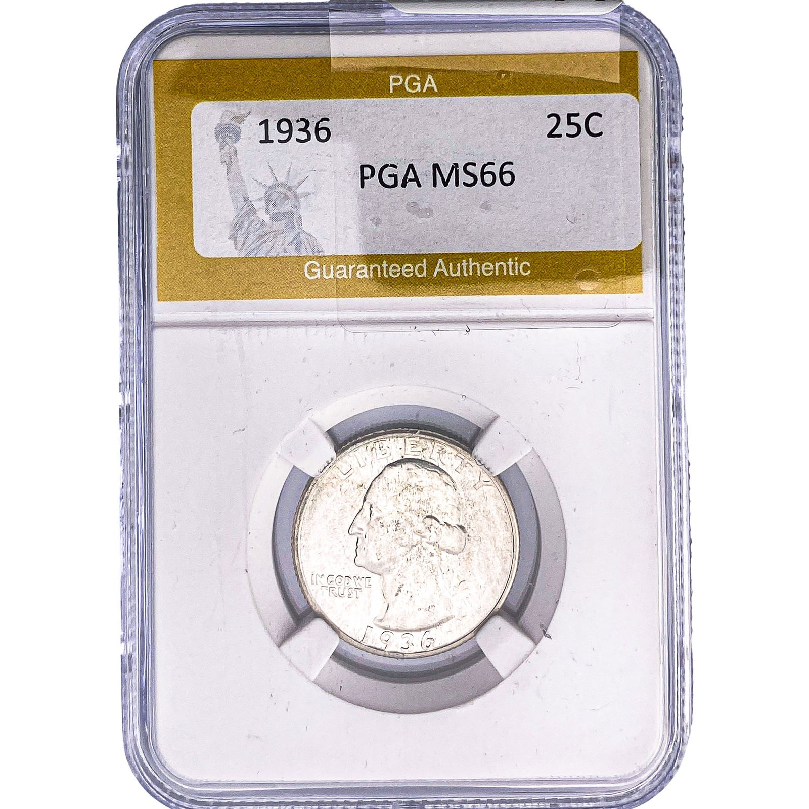 1936 Washington Silver Quarter PGA MS66: 1936 Washington Silver Quarter PGA MS66