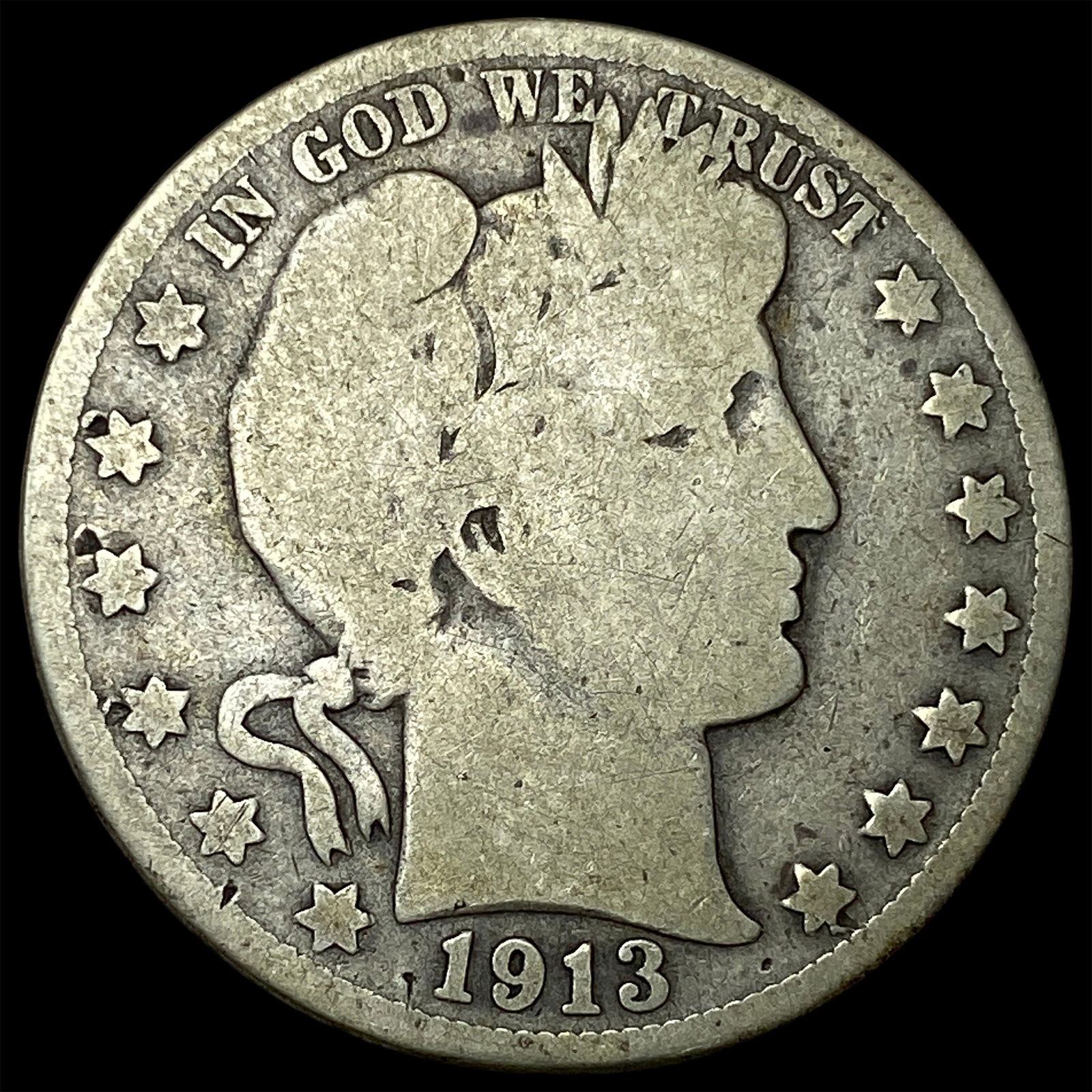 1913 Barber Half Dollar NICELY CIRCULATED (1 of 2)